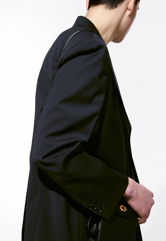 Tonywack - Tropical Wool Relaxed Tailored Jacket (Summer Exclusive) (Black) product image 6 | TRAB K-Fashion Australia