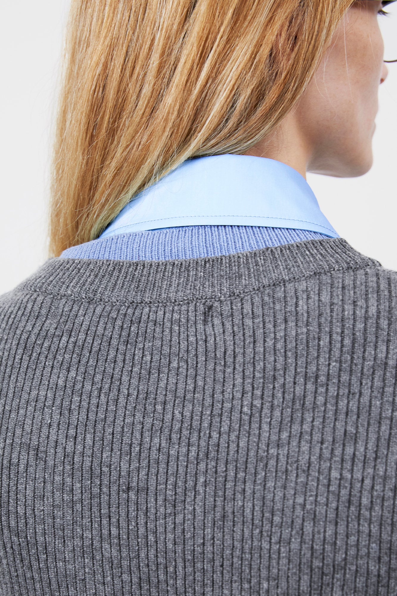 Andersson Bell - Button Slim Knit Cardigan (Grey) product image 5 | TRAB K-Fashion Australia
