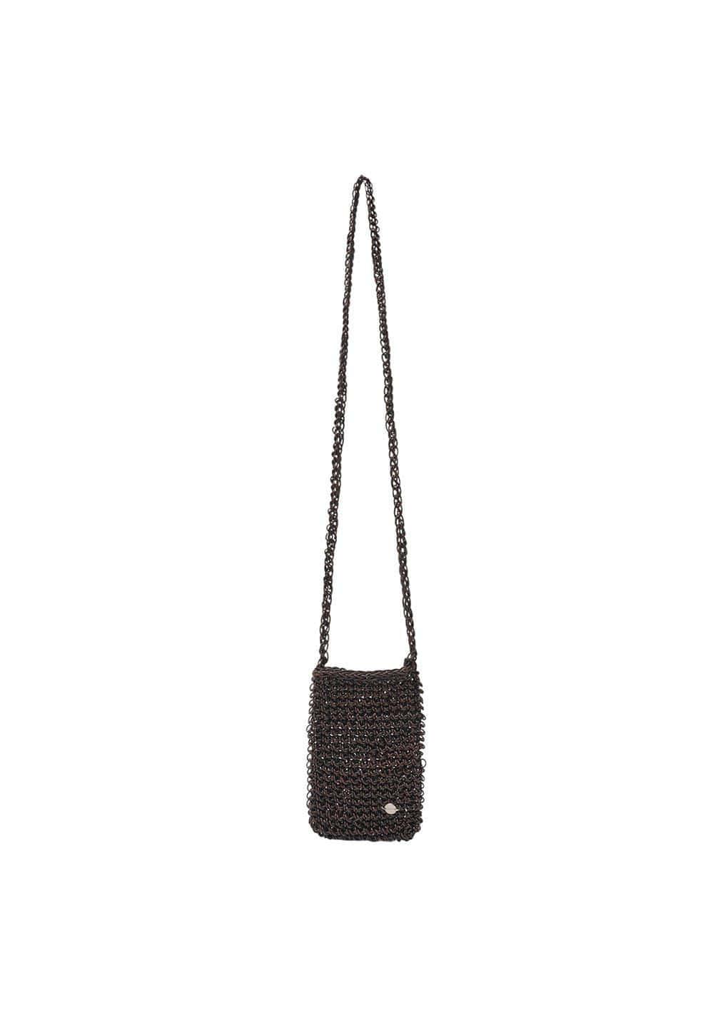 Amomento - Mini Handmade Leather Net Bag (Brown) product image 5 | TRAB K-Fashion Australia