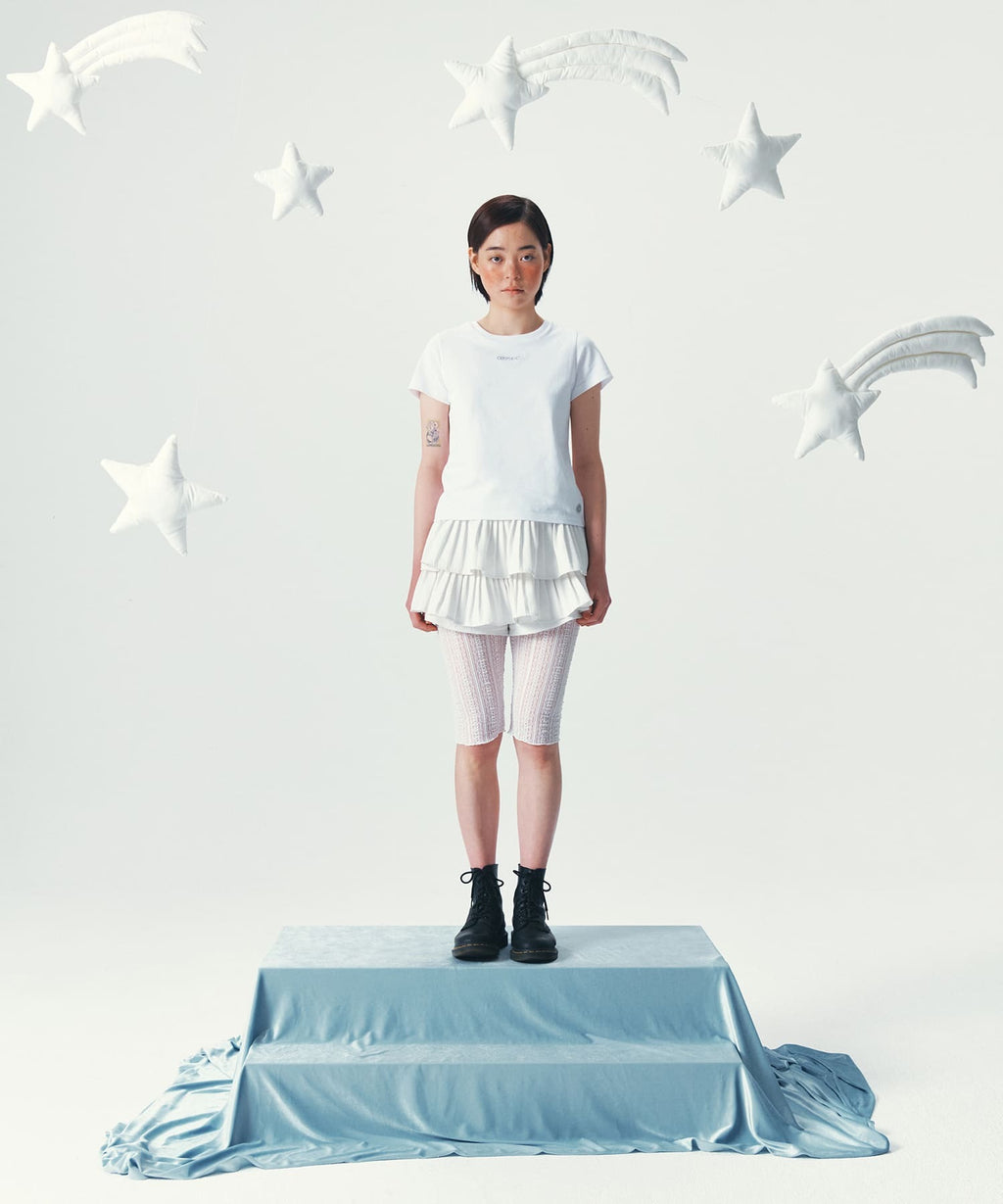 Coyseio - Mini Logo T-Shirt (White) product image 1 | TRAB K-Fashion Australia