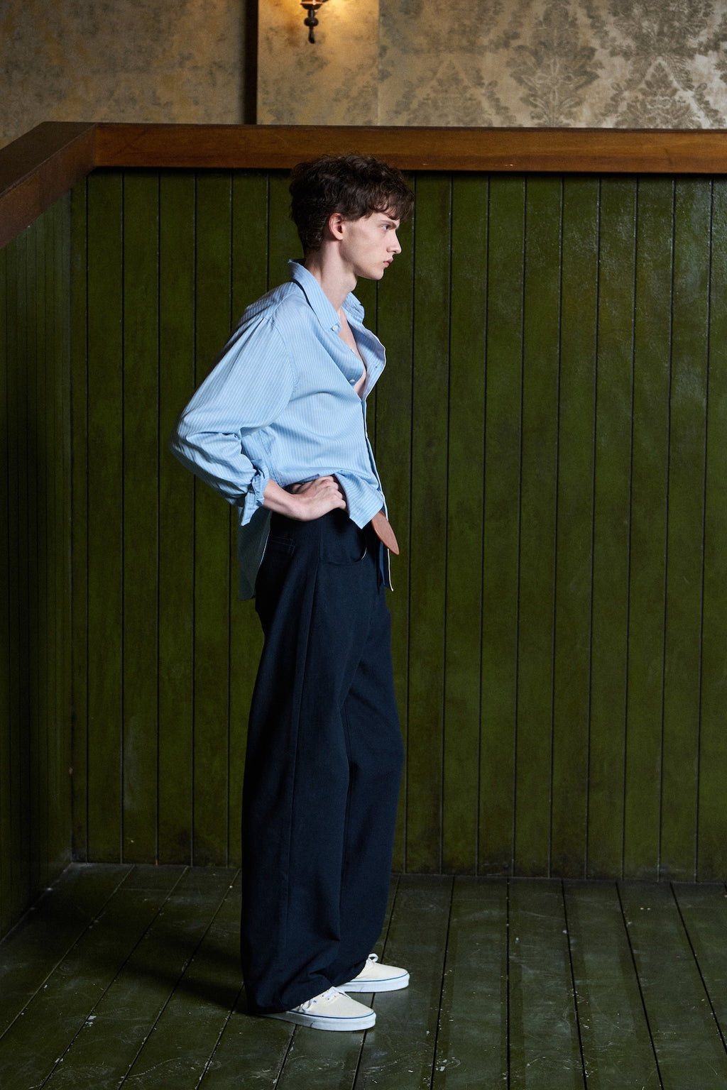 STU - Extra Button Shirt (Sky Blue) product image 5 | TRAB K-Fashion Australia