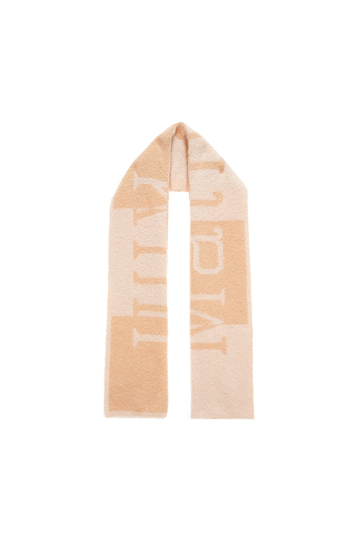 Matin Kim - Logo Checkboard Muffler (Beige) product image 3 | TRAB K-Fashion Australia