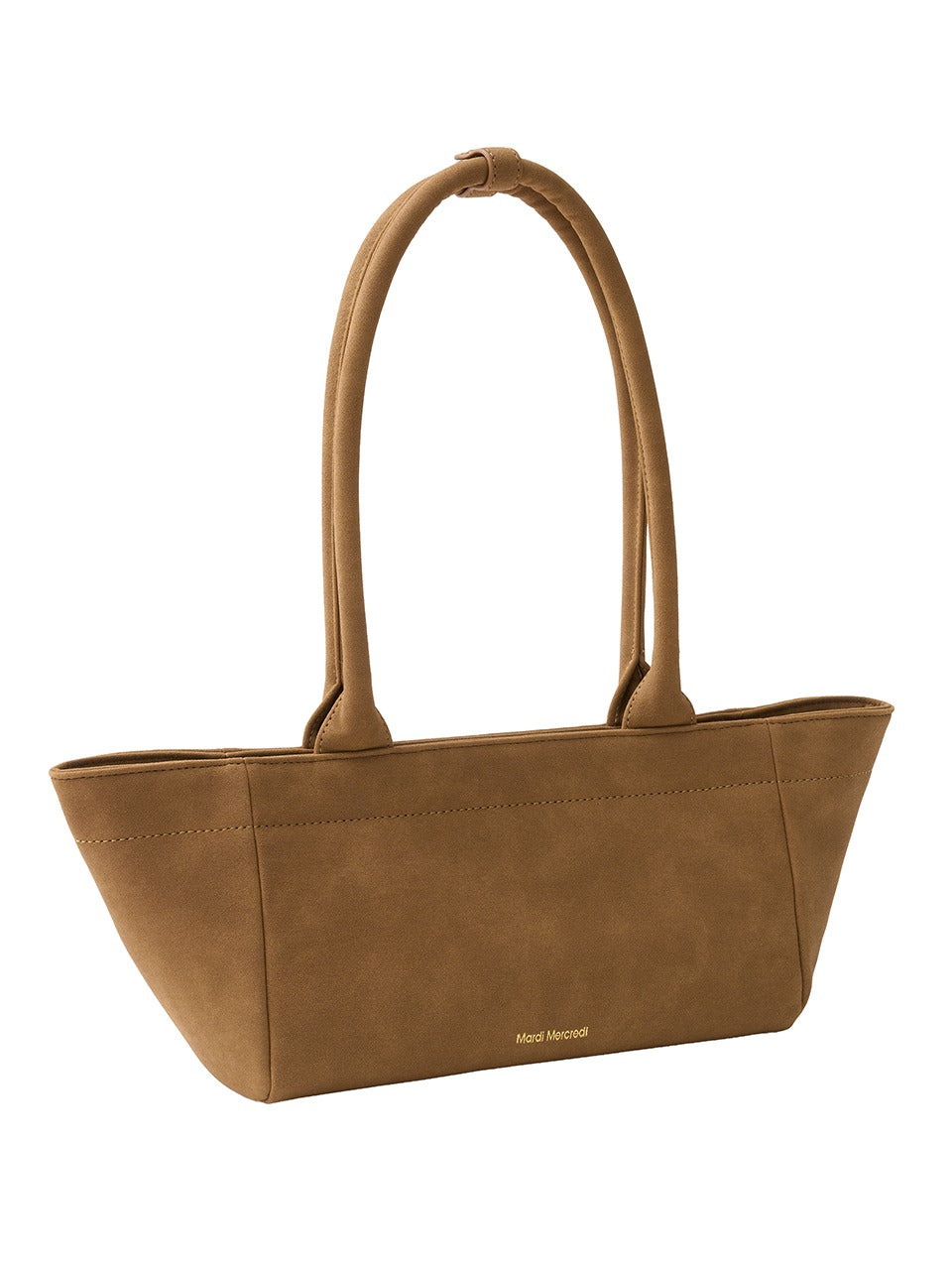 Mardi Mercredi - Suede East West Bag (Camel) product image 1 | TRAB K-Fashion Australia