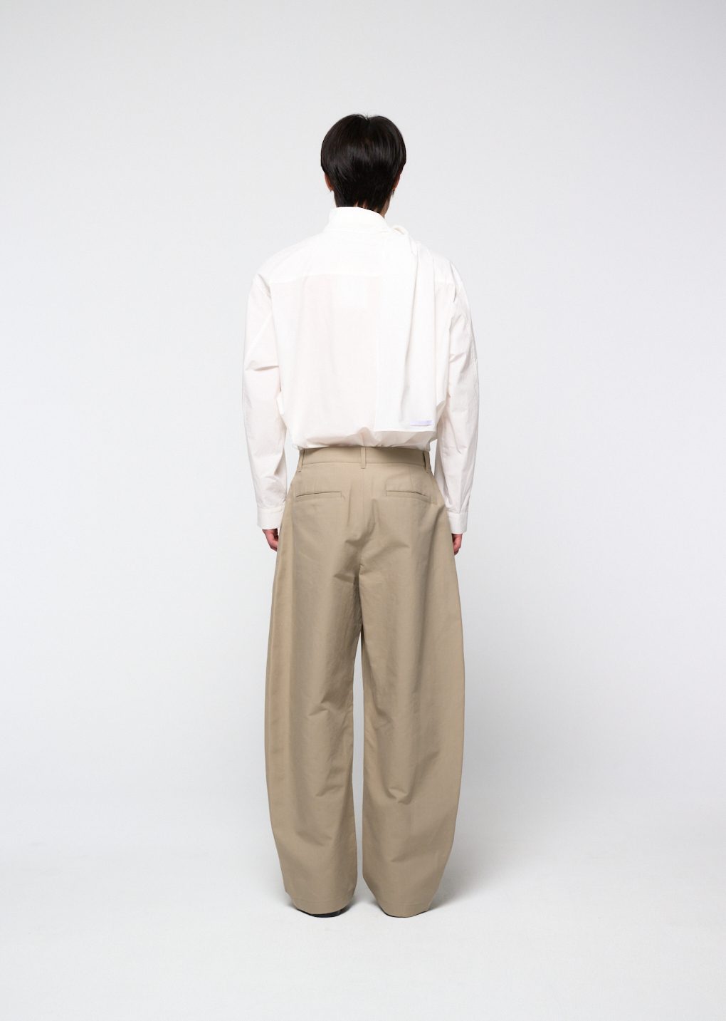Amomento - Neck shirring shirt (White) product image 4 | TRAB K-Fashion Australia
