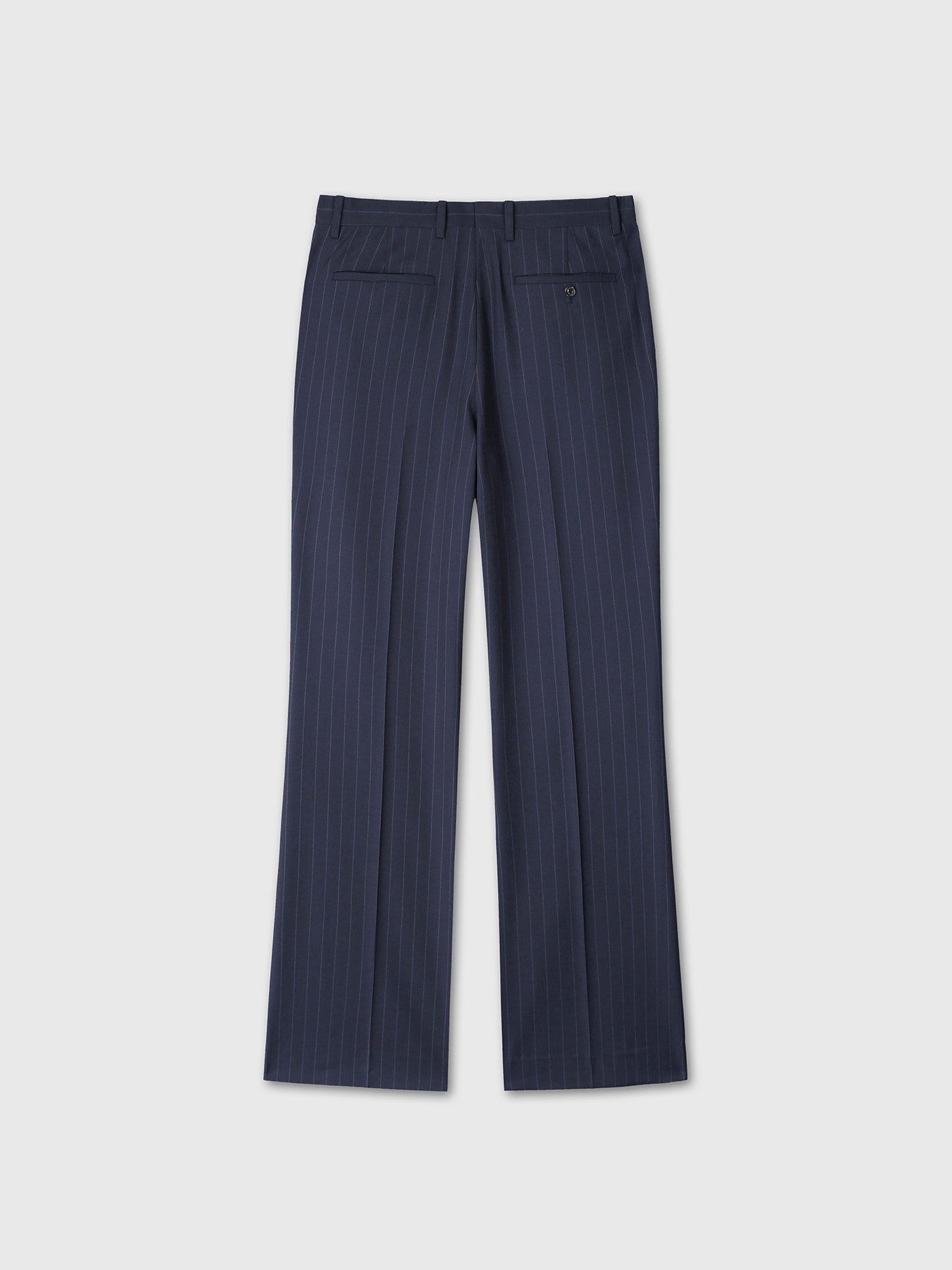 Tonywack - Tropical Wool Flared Trousers (Navy Stripe) product image 10 | TRAB K-Fashion Australia