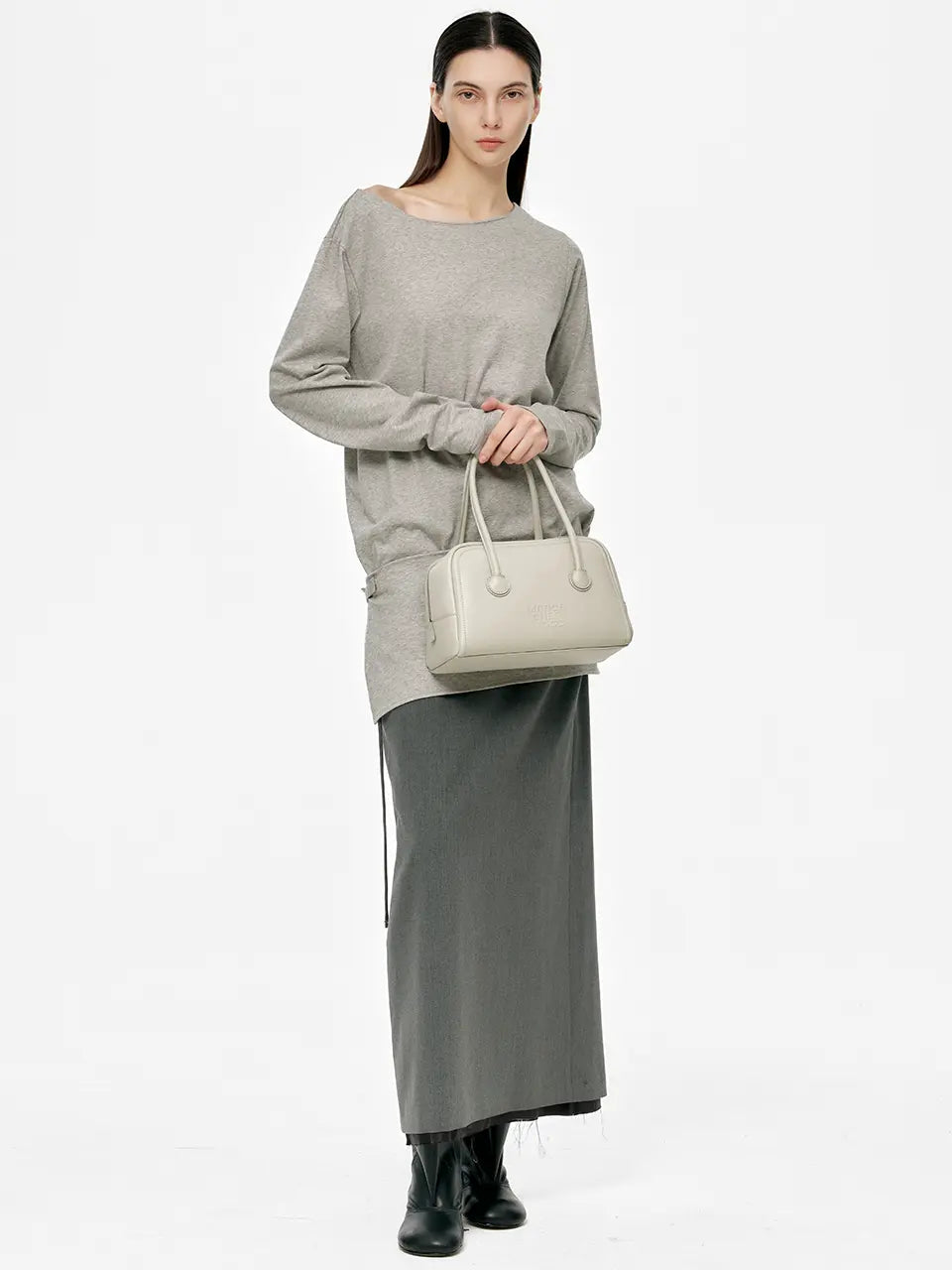 Marge Sherwood - Soft Tote (Light Grey Plain) product image 3 | TRAB K-Fashion Australia