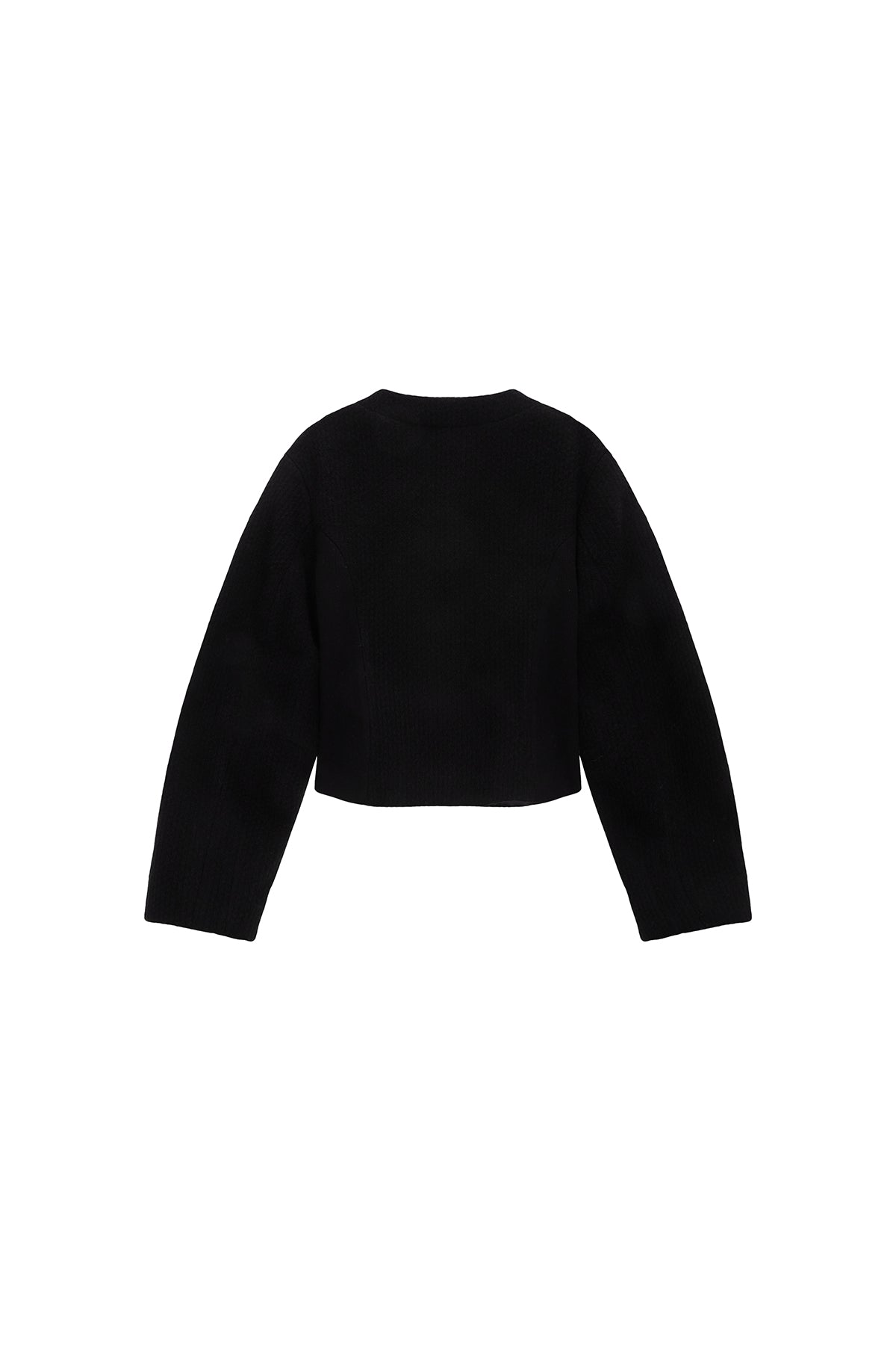 Matin Kim - Soft Volume Cardigan Jacket (Black) product image 2 | TRAB K-Fashion Australia