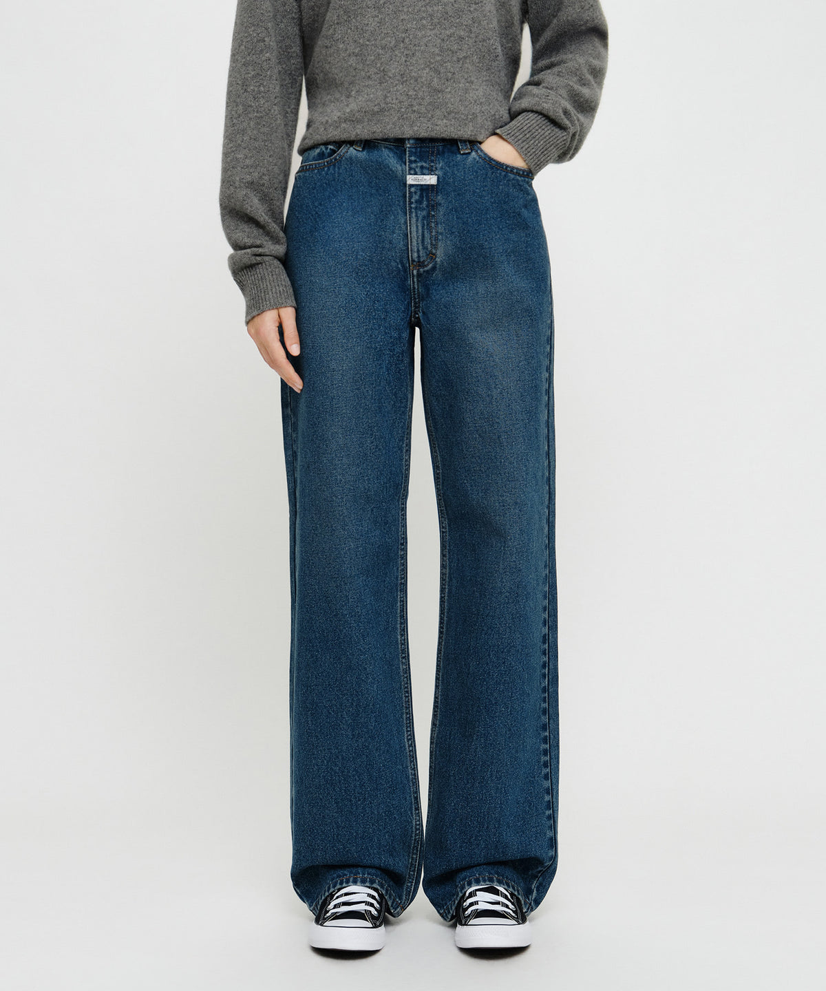 Marithe & Francois Girbaud - [Pre-order – Ships 19 Oct] Straight Denim Pants (Blue) product image 1 | TRAB K-Fashion Australia