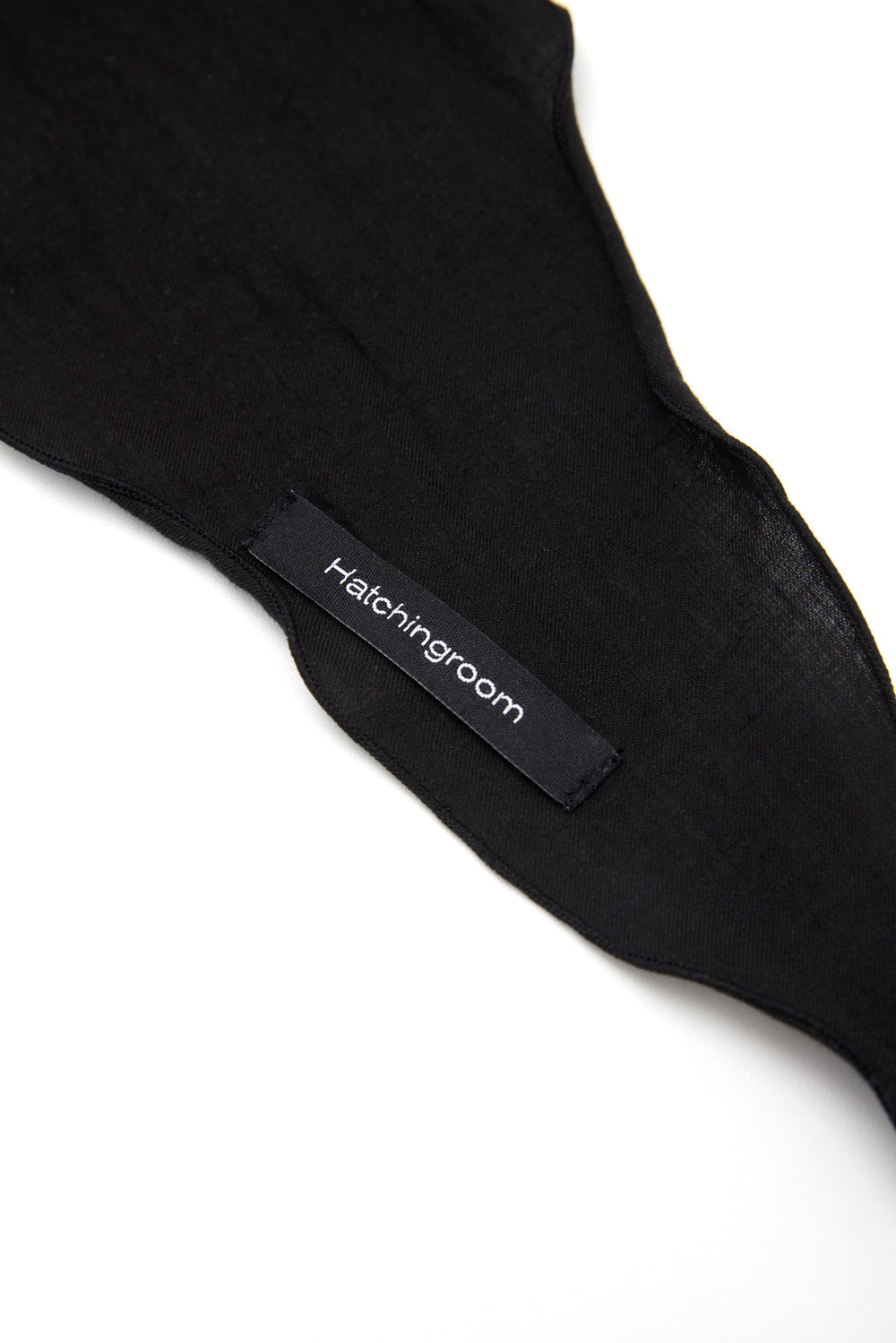 Hatchingroom - Tabber Modern Goth Diamond Slogan Scarf (Black) product image 4 | TRAB K-Fashion Australia