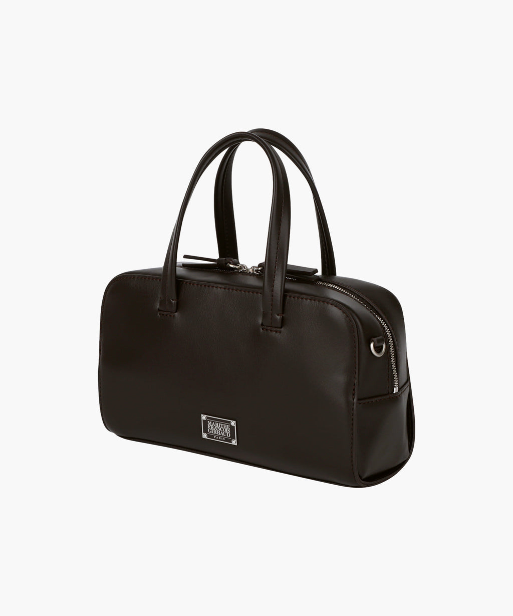 Marithe & Francois Girbaud - Classic Logo Square Cross Bag (Dark Brown) product image 2 | TRAB K-Fashion Australia