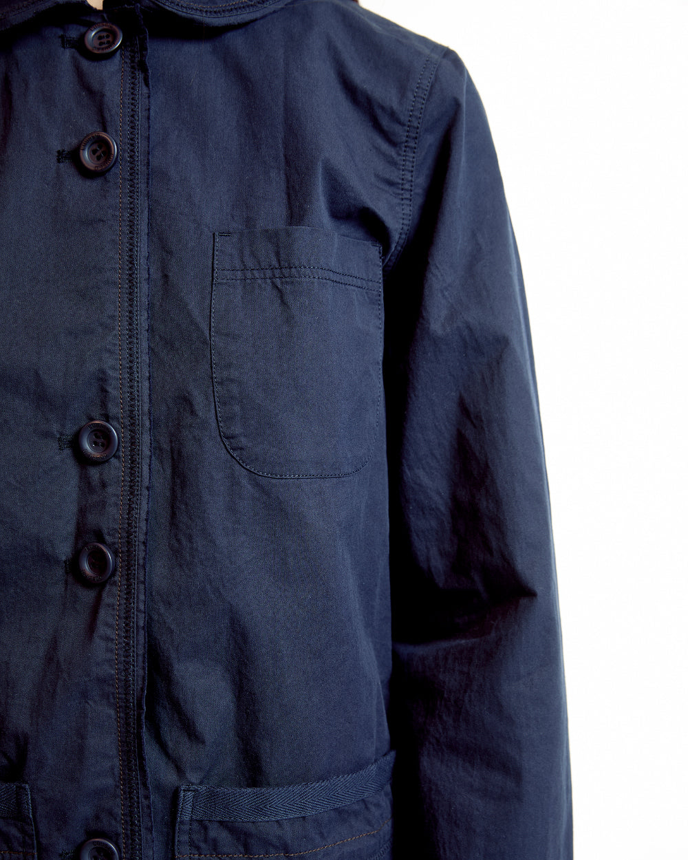 Coyseio - Raw Edge Cotton Jacket (Navy) product image 10 | TRAB K-Fashion Australia