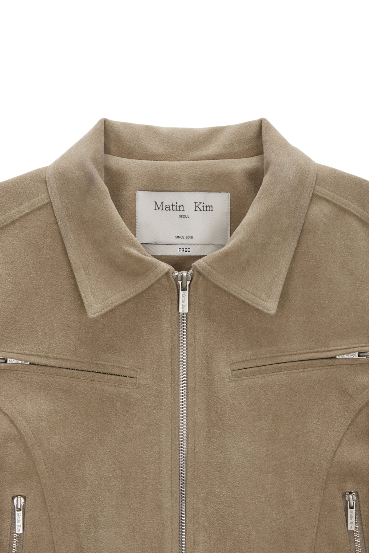 Matin Kim - Fringe Suede Jacket (Beige) product image 3 | TRAB K-Fashion Australia