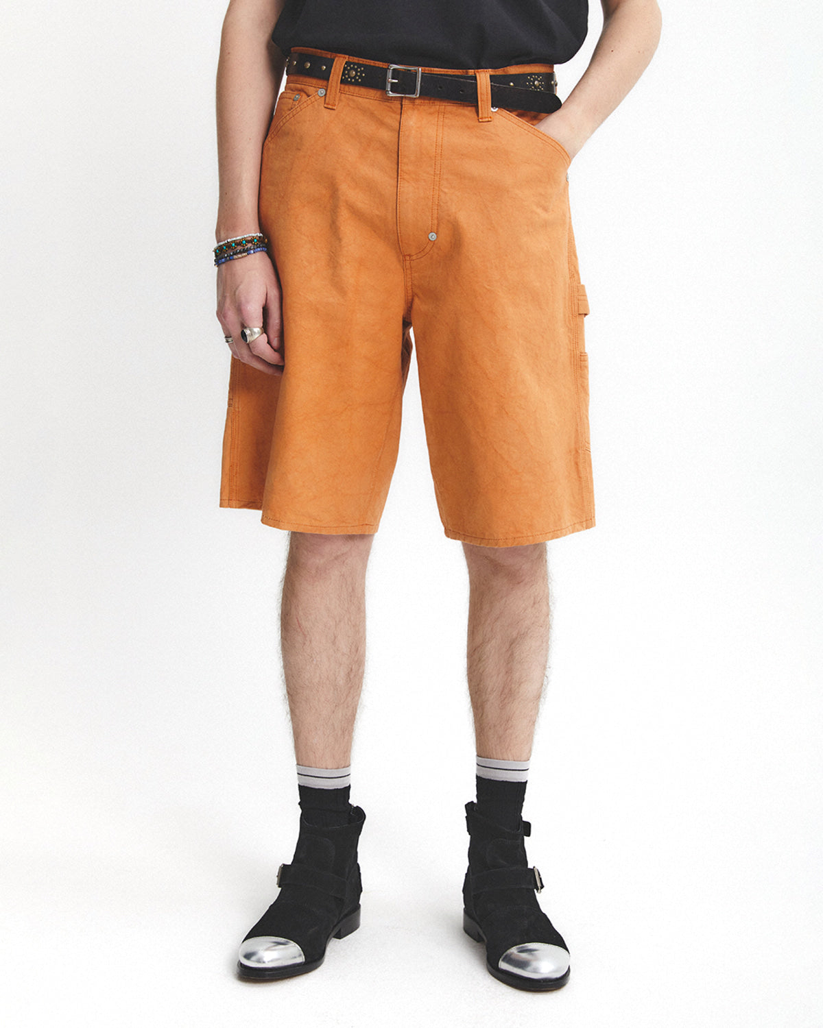 Eastlogue - Carpenter Shorts (Orange) product image 2 | TRAB K-Fashion Australia
