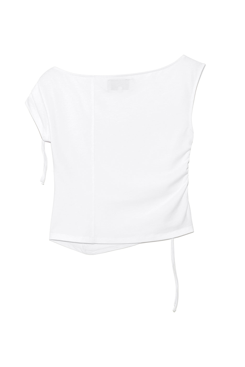 Matin Kim - String Off Shoulder Slim Top (White) product image 2 | TRAB K-Fashion Australia