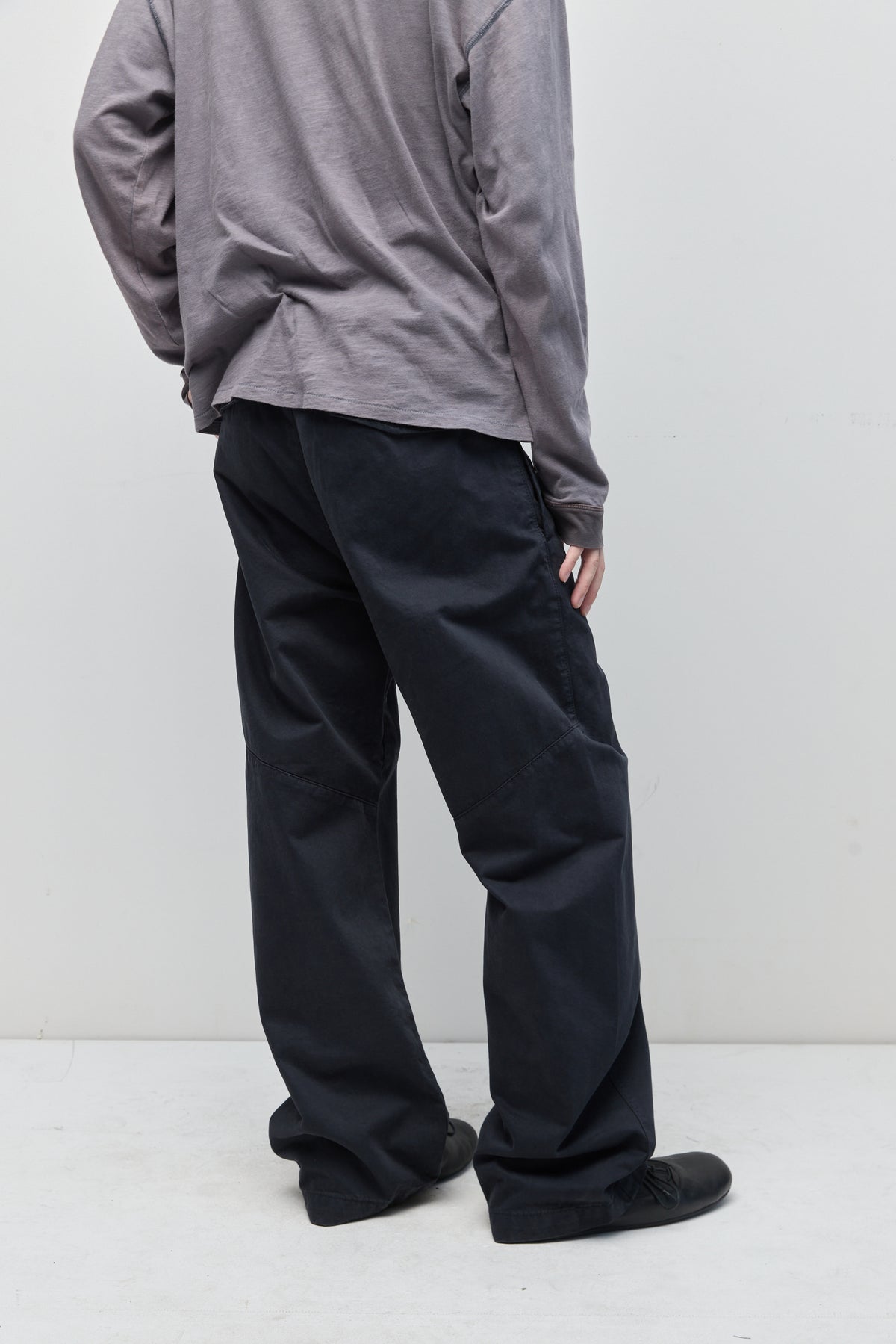 Hatchingroom - Shaped Trousers Dyed Ink (Black) product image 20 | TRAB K-Fashion Australia