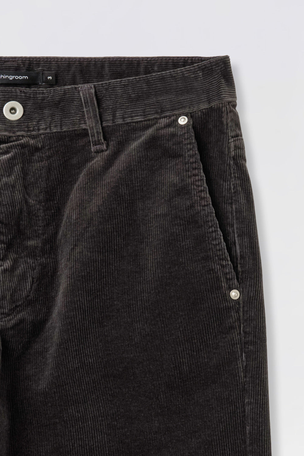 Hatchingroom - Flare Pants Corduroy (Washed Purple Charcoal) product image 4 | TRAB K-Fashion Australia