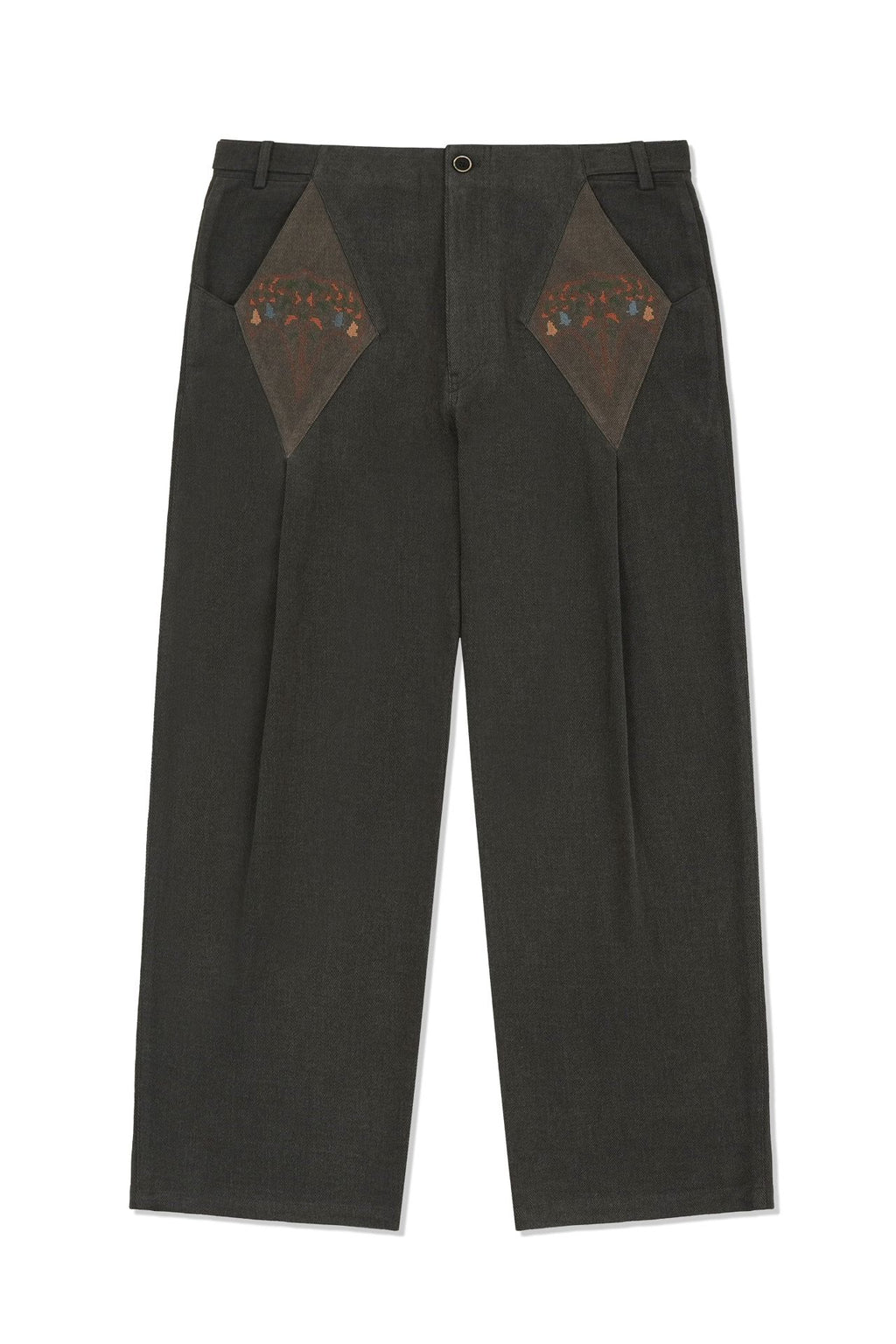 Ioedle - Kite Flying Tuck Pants (Charcoal) product image 2 | TRAB K-Fashion Australia