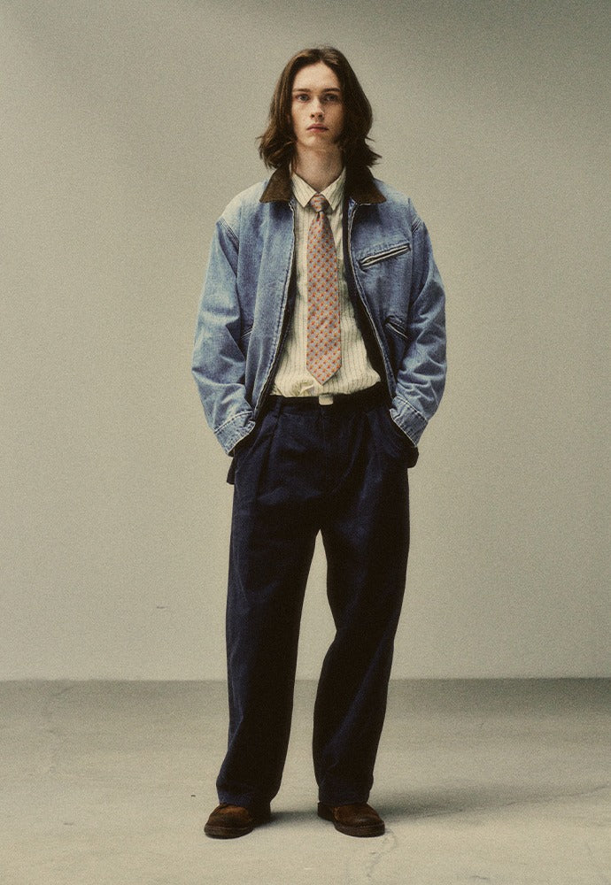 Art if acts - Marina Denim Work Jacket (Used Light Indigo) product image 1 | TRAB K-Fashion Australia