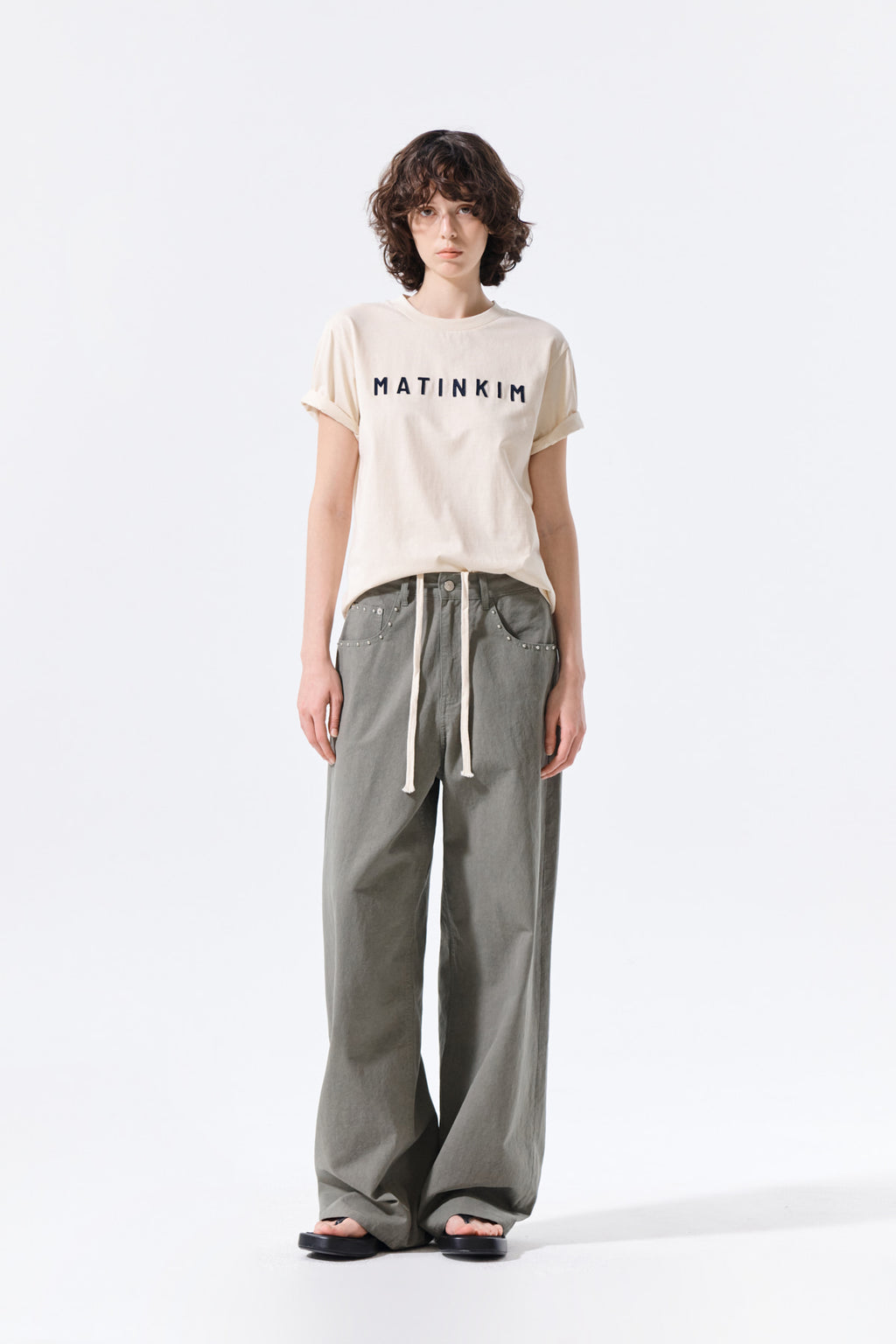 Matin Kim - Applique Felt Logo Top (Cream) product image 9 | TRAB K-Fashion Australia