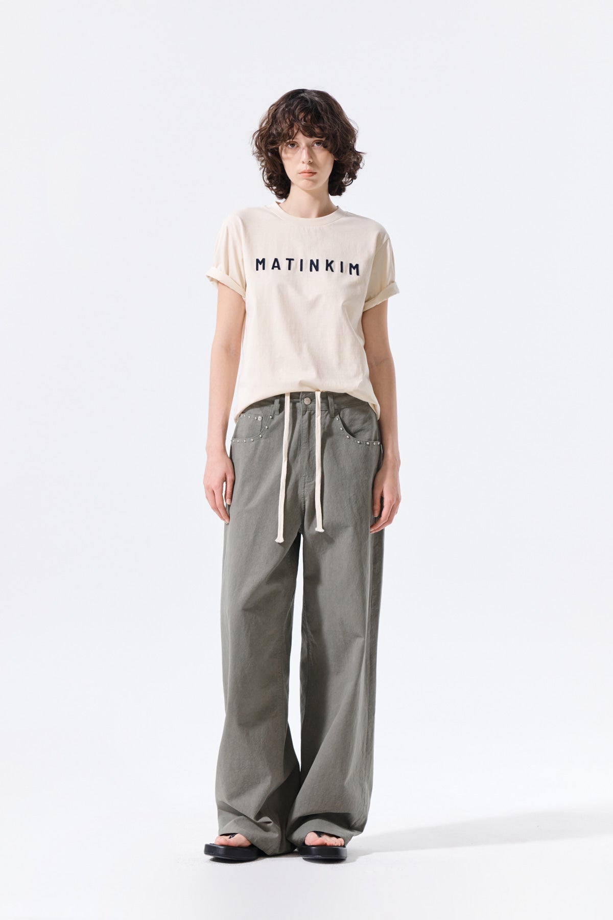 Matin Kim - Applique Felt Logo Top (Cream) product image 9 | TRAB K-Fashion Australia