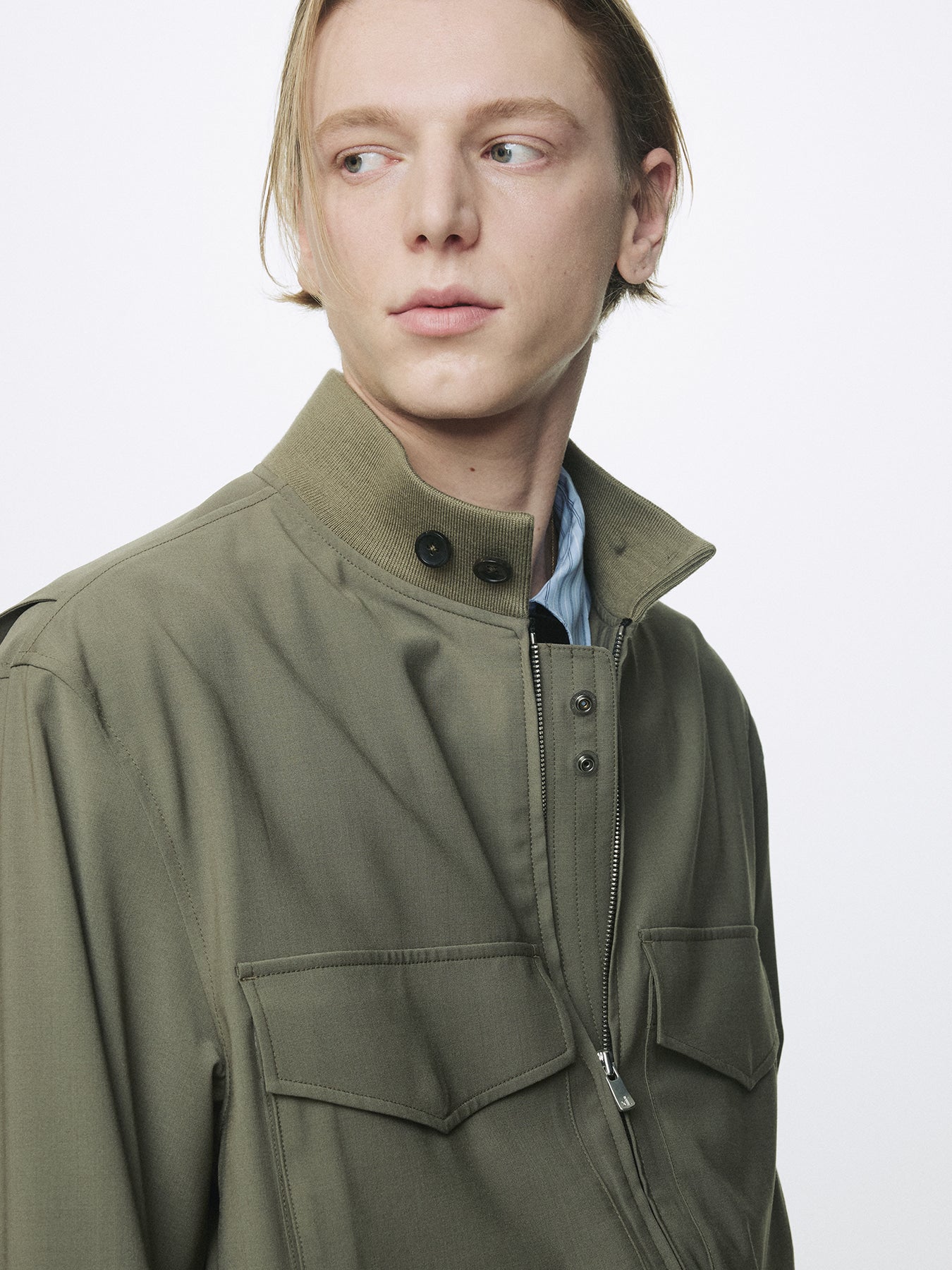 Tonywack - Light Wool Web Jacket (Olive) product image 8 | TRAB K-Fashion Australia