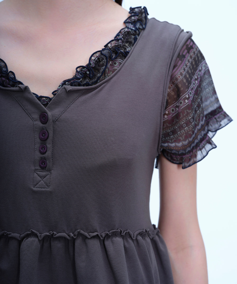 Coyseio - Shirring Pocket Sleeveless (Charcoal) product image 6 | TRAB K-Fashion Australia