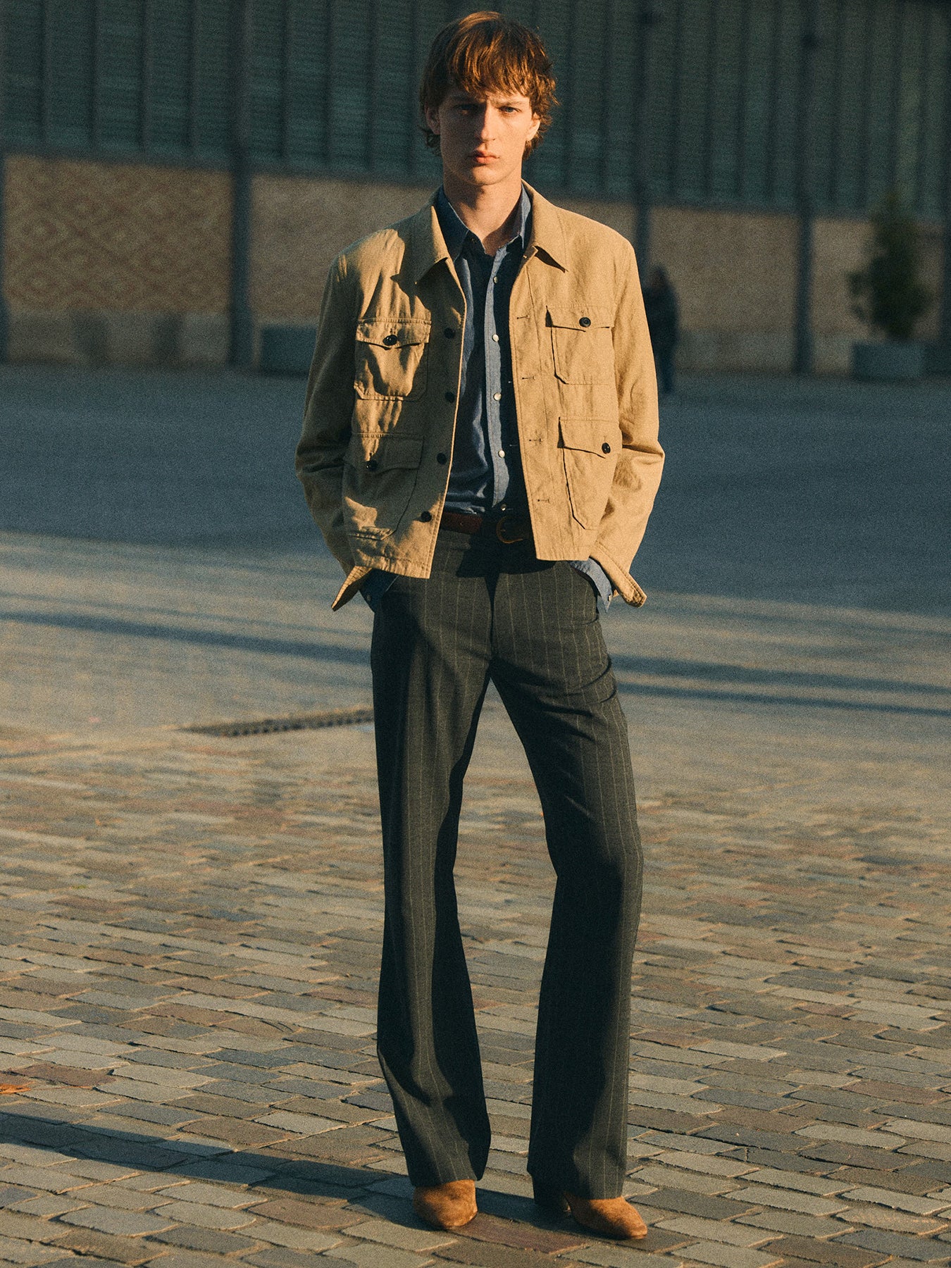 Tonywack - Cotton Linen Cropped Safari Jacket (Sand) product image 9 | TRAB K-Fashion Australia
