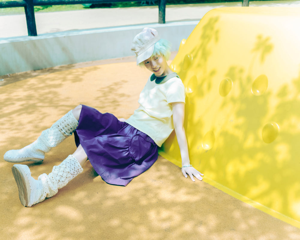 Coyseio - Round Collar Half Blouse Lemon product image 2 | TRAB K-Fashion Australia