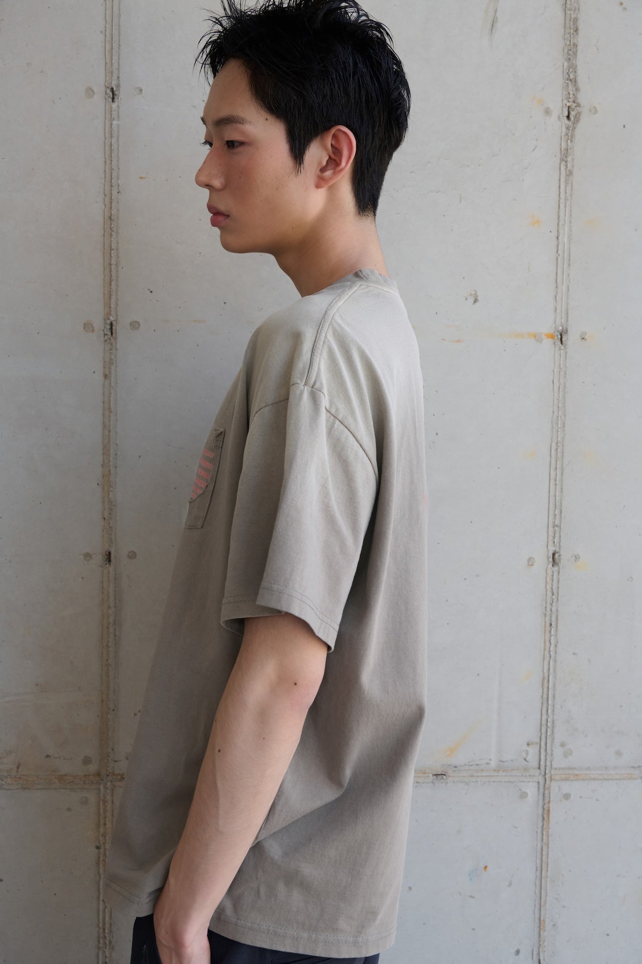 STU - Usa Flag T-shirt (Beige) product image 7 | TRAB K-Fashion Australia