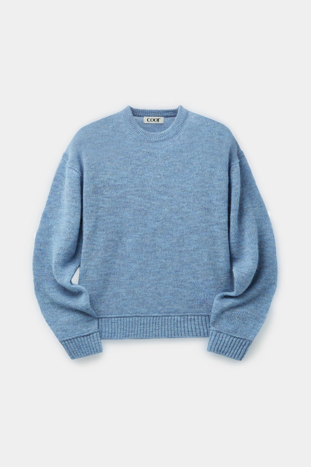 Coor - Mixed Slub Crewneck Sweater (Blue) product image 1 | TRAB K-Fashion Australia