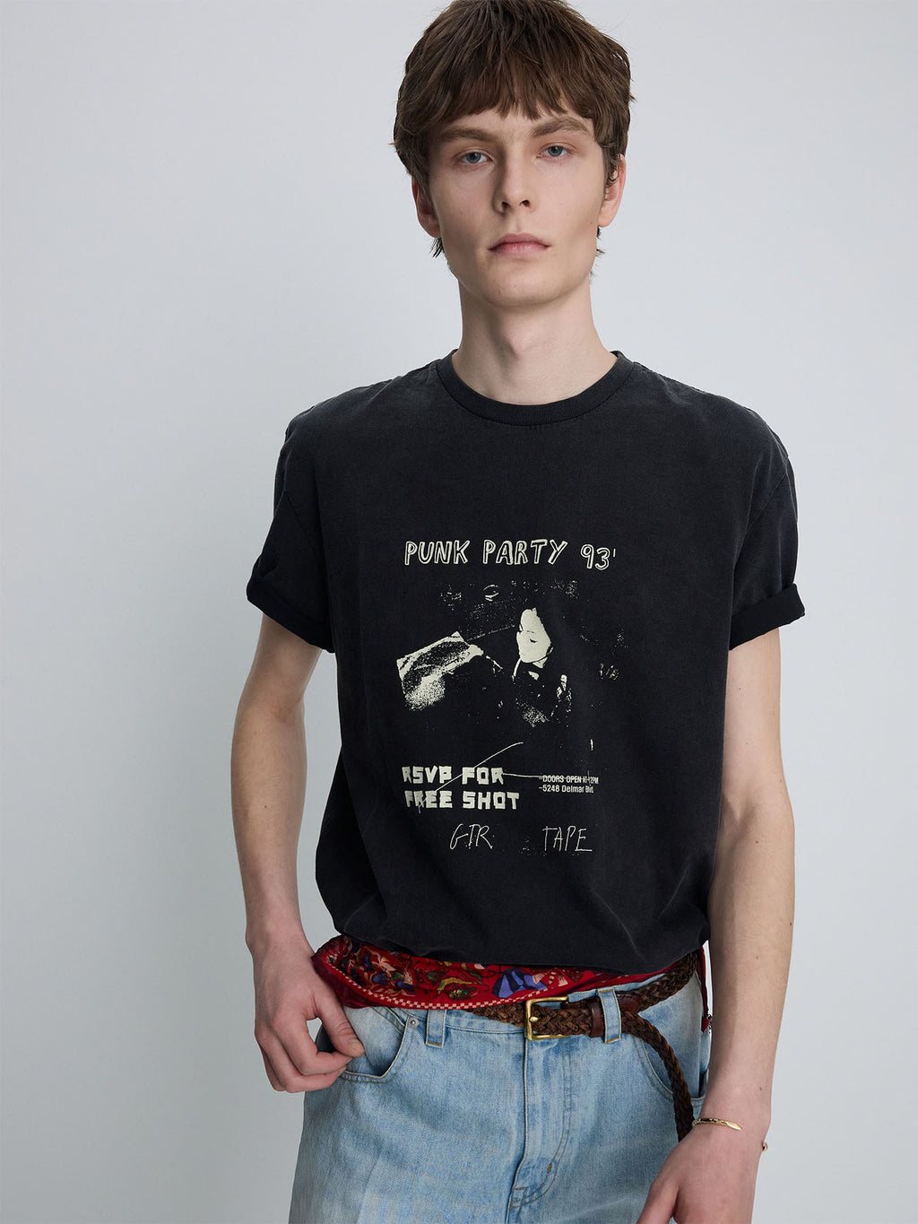 Tonywack - Garment-Dyed Rsvp T-Shirt (Faded Carbon) product image 5 | TRAB K-Fashion Australia
