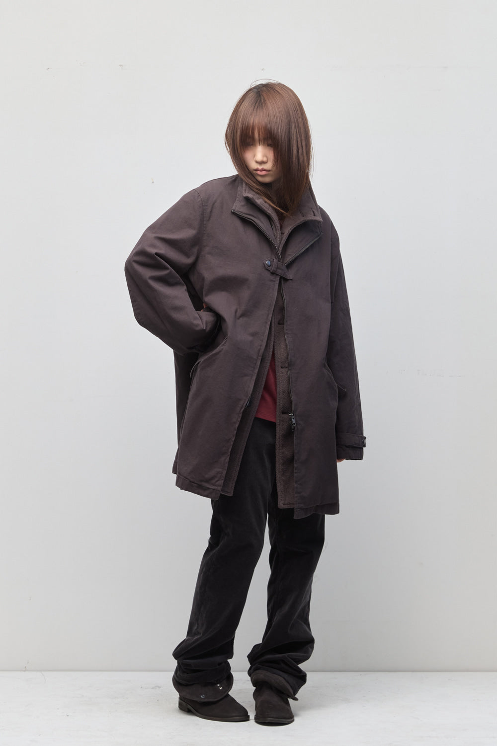 Hatchingroom - Layer Parka (Purple Brown) product image 15 | TRAB K-Fashion Australia