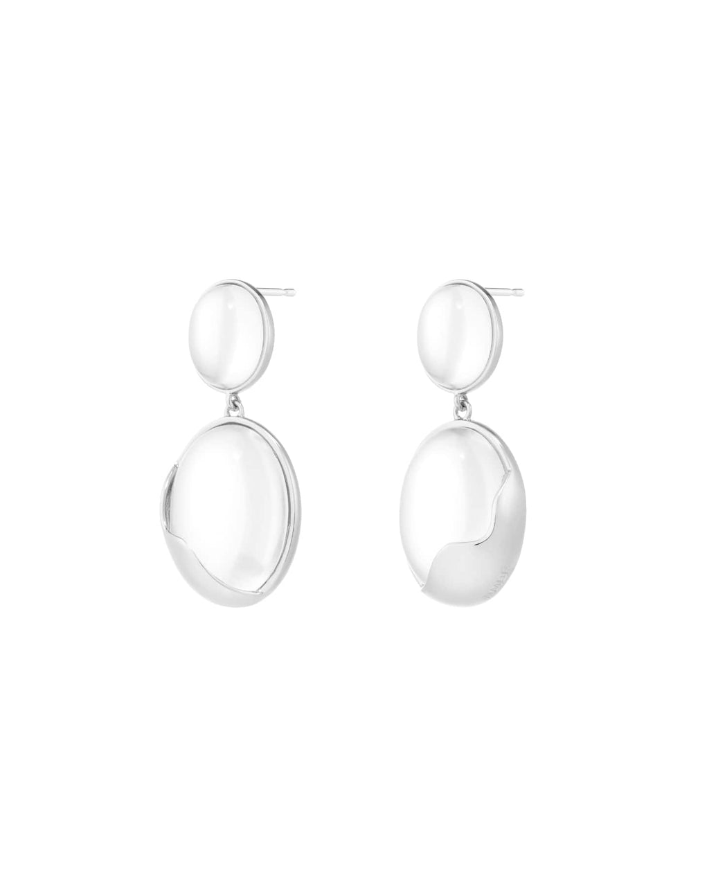 Numbering - Ellipse Glass Drop Earrings #5212 product image 4 | TRAB K-Fashion Australia