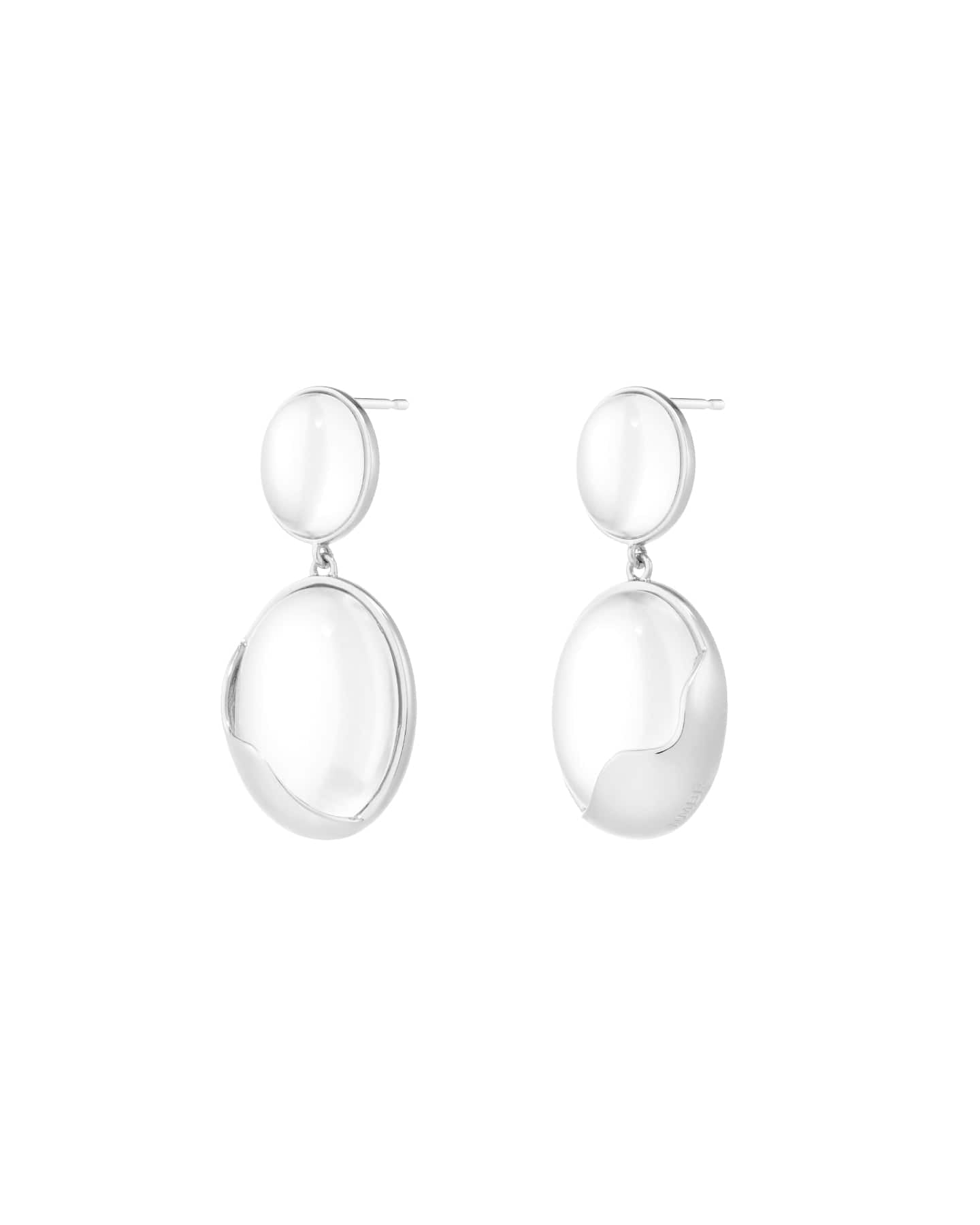Numbering - Ellipse Glass Drop Earrings #5212 product image 4 | TRAB K-Fashion Australia