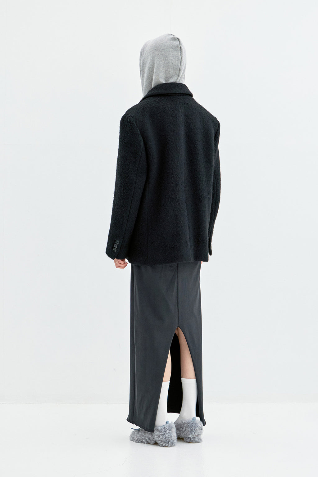 Coor - Hairy Double Welt Pocket Blazer (Black) product image 4 | TRAB K-Fashion Australia