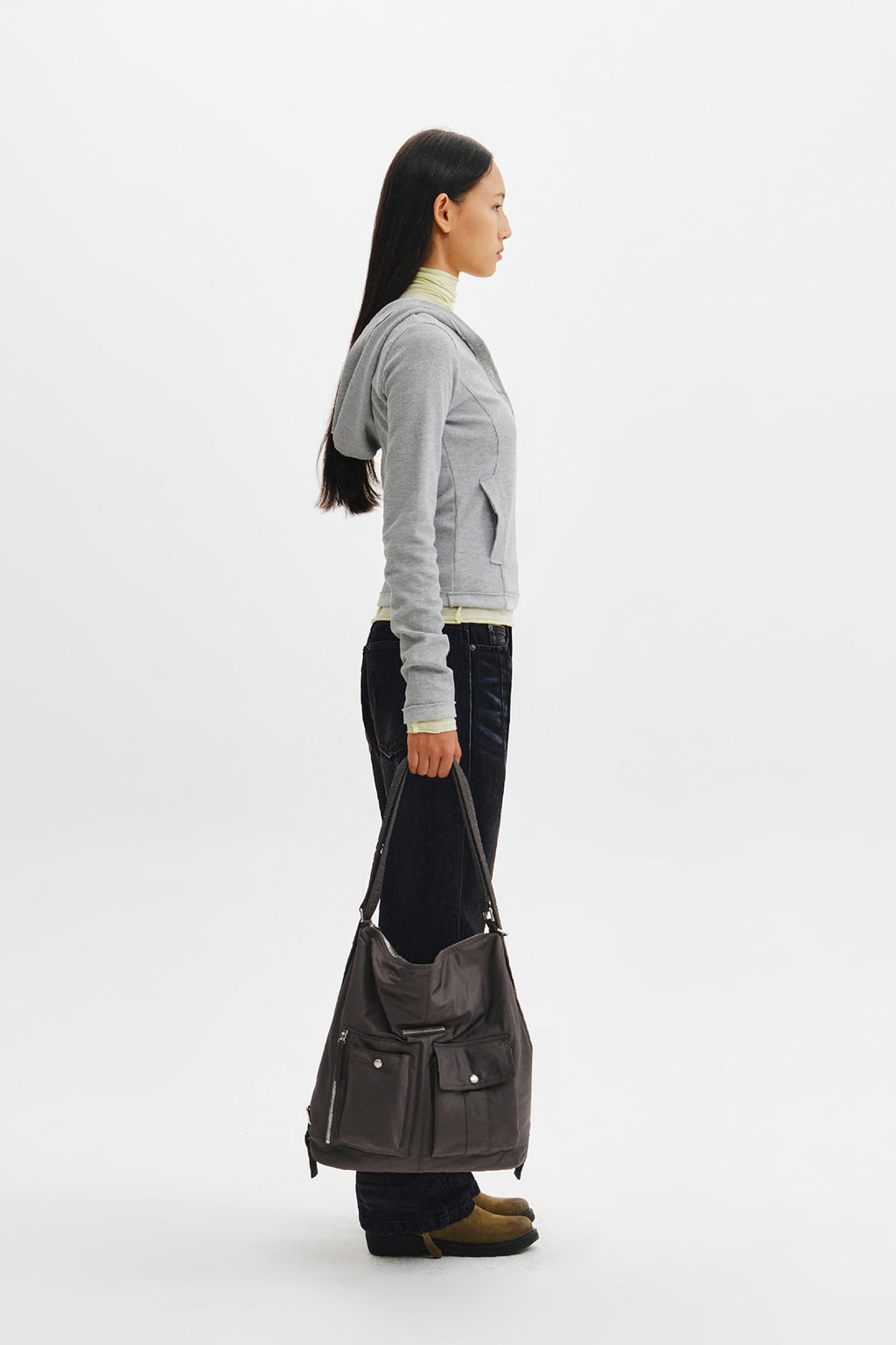 Matin Kim - Module Pocket Bag (Charcoal) product image 6 | TRAB K-Fashion Australia