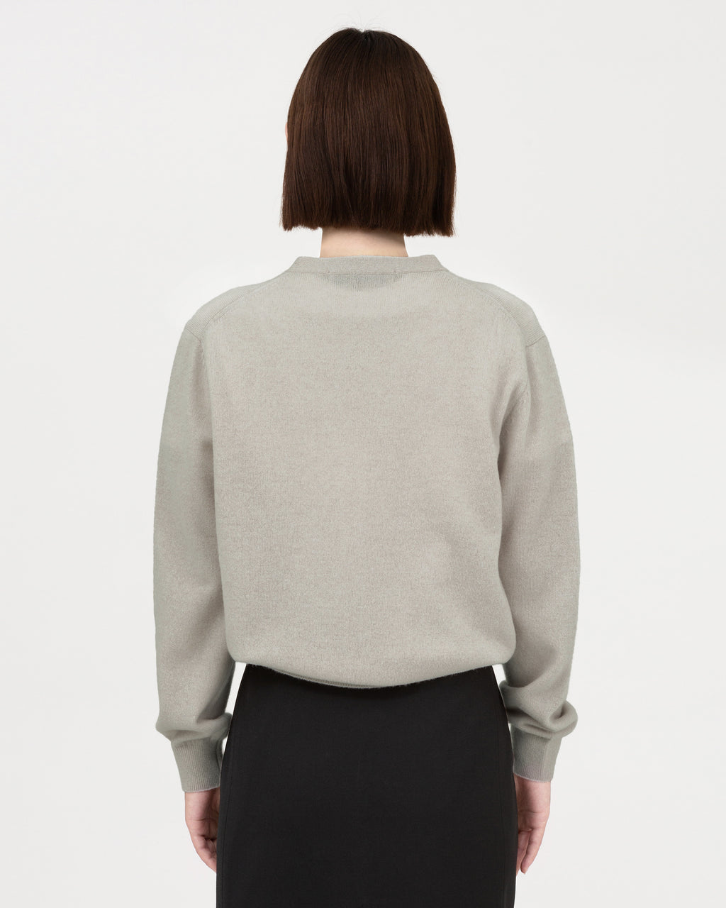 Brownyard - Cashmere V Neck Cardigan (Ivory) product image 2 | TRAB K-Fashion Australia