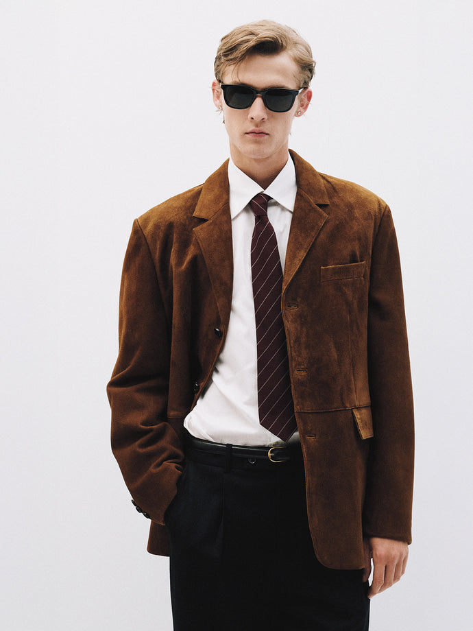 Tonywack - Suede Tailored Jacket (Camel) product image 8 | TRAB K-Fashion Australia