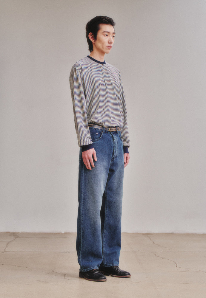 Art if acts - Sashiko 5P Pants_Japanese Fabric (Vintage Indigo) product image 4 | TRAB K-Fashion Australia