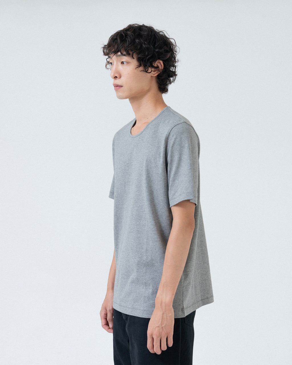 Brownyard - U Neck T Shirt (Grey) product image 2 | TRAB K-Fashion Australia