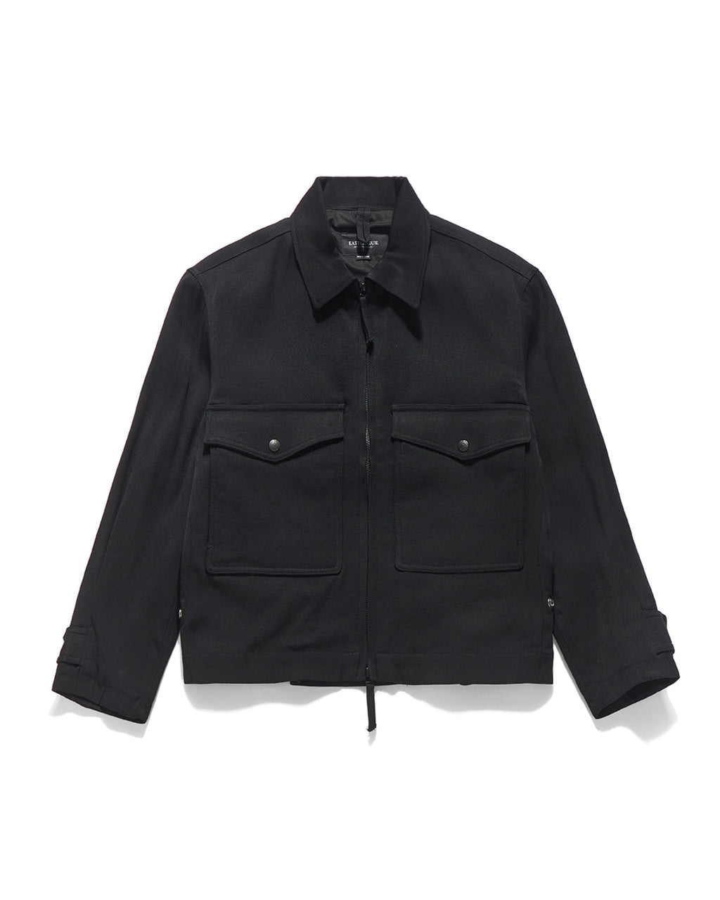 Eastlogue - Pilot Pleats Blouson Jacket (Black Twill) product image 5 | TRAB K-Fashion Australia