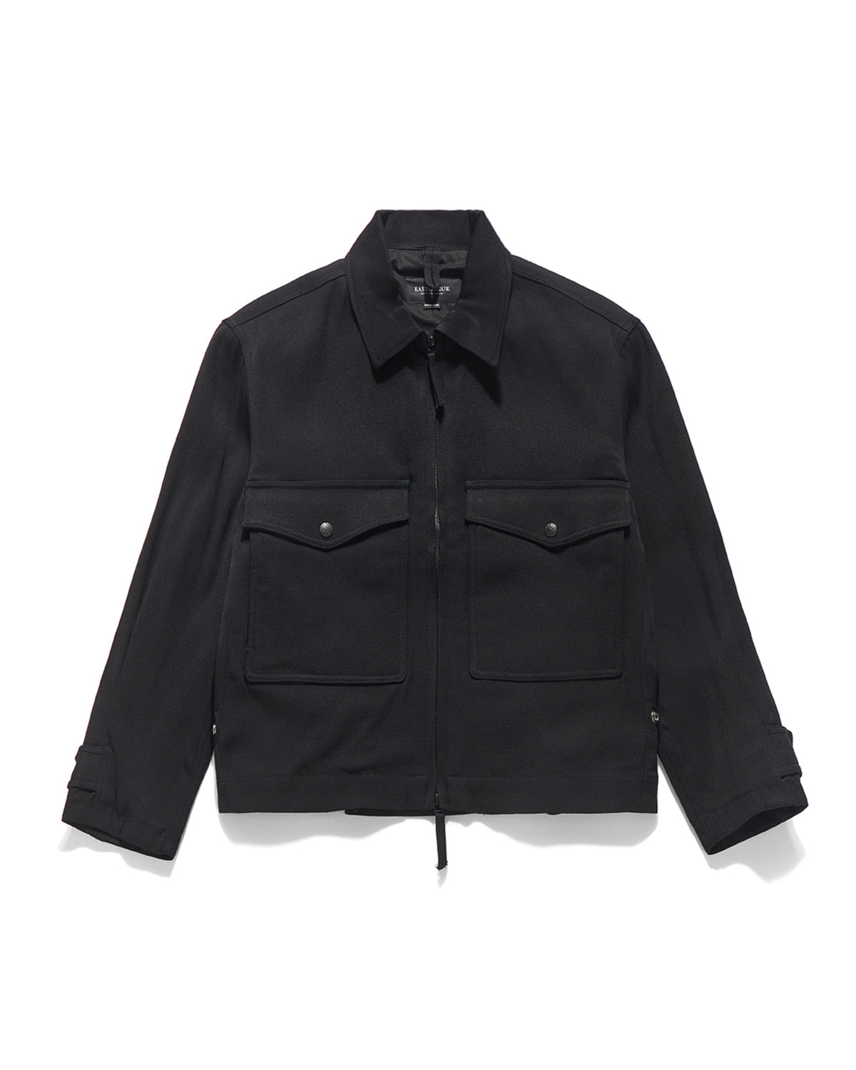Eastlogue - Pilot Pleats Blouson Jacket (Black Twill) product image 5 | TRAB K-Fashion Australia