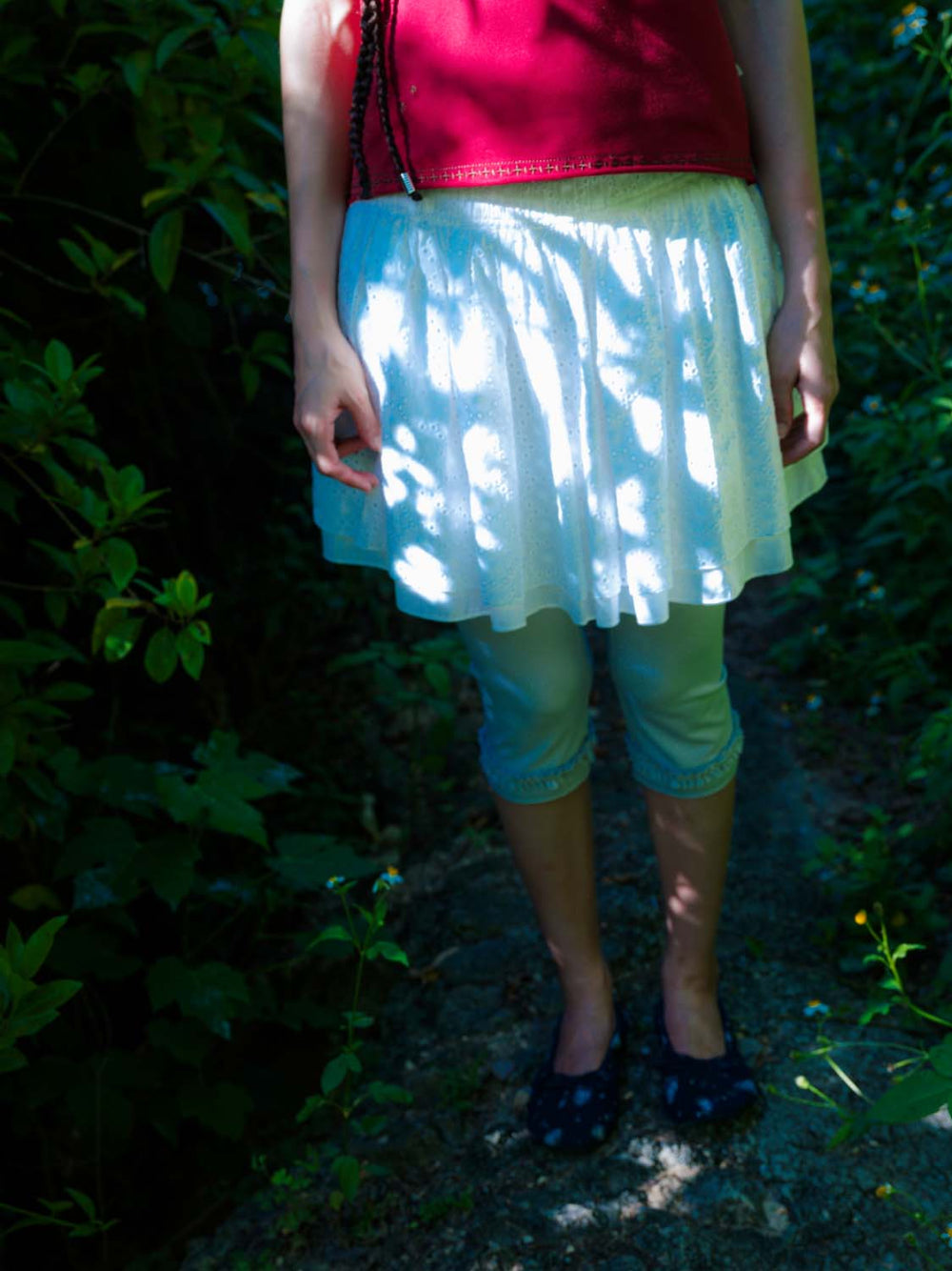 Coyseio - Flower Punching Skirt (White) product image 5 | TRAB K-Fashion Australia