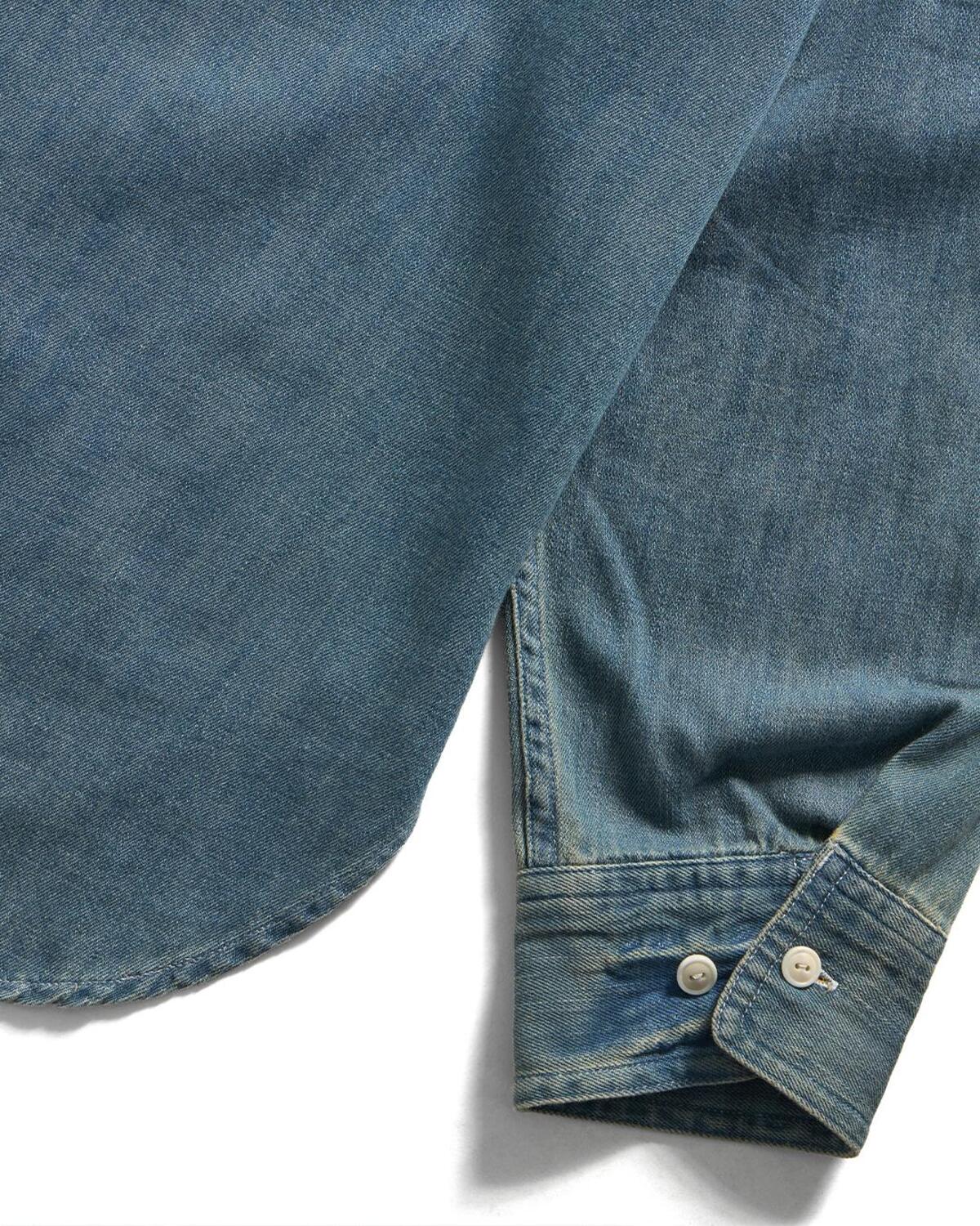 Eastlogue - Embroidered Chambray Work Shirts (Chambray Blue) product image 5 | TRAB K-Fashion Australia