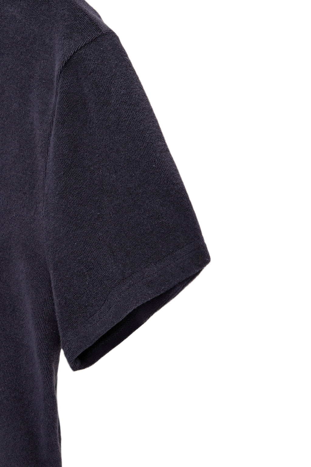 Matin Kim - Logo Point Terry Crop Top (Navy) product image 4 | TRAB K-Fashion Australia