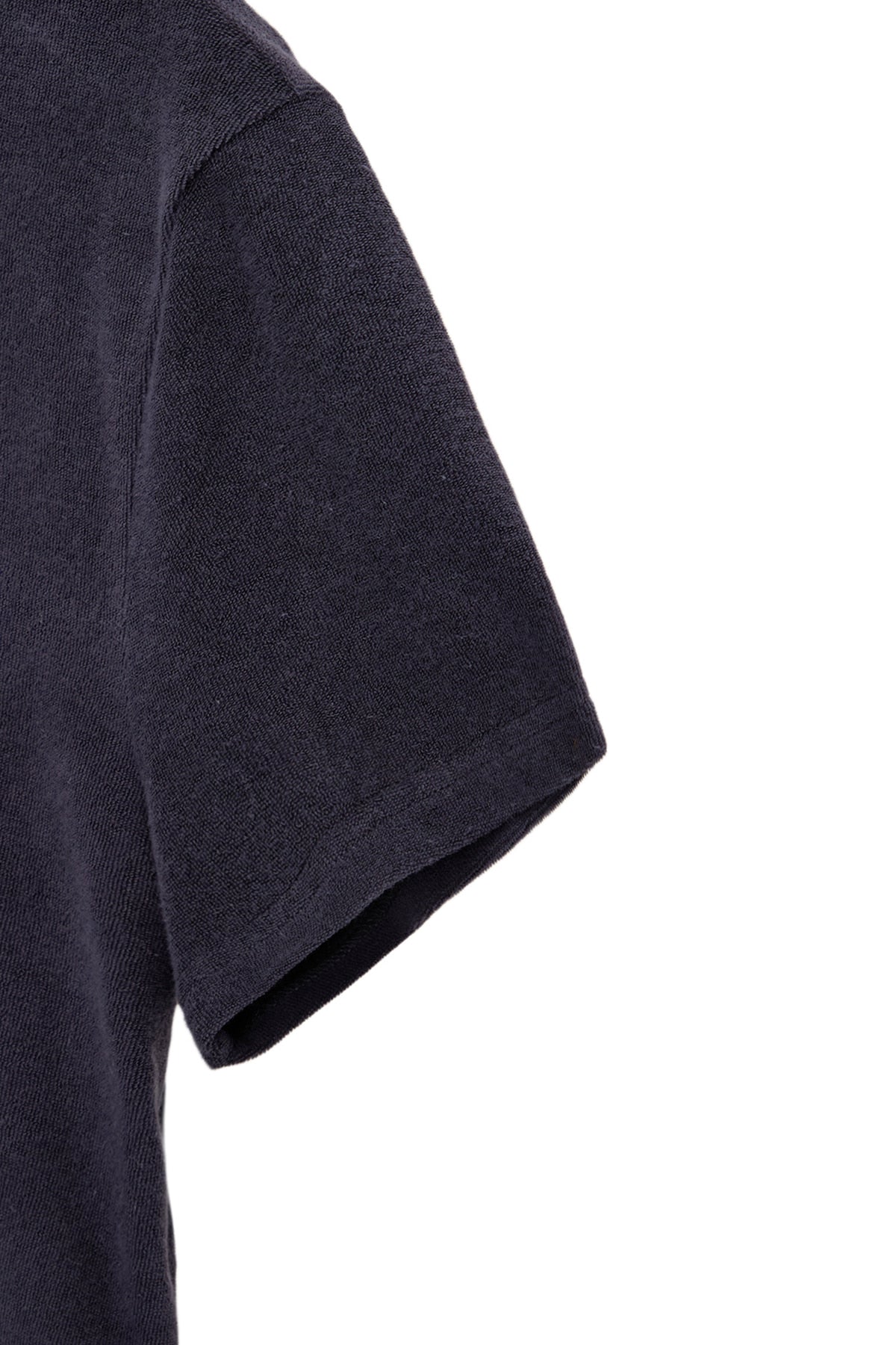 Matin Kim - Logo Point Terry Crop Top (Navy) product image 4 | TRAB K-Fashion Australia