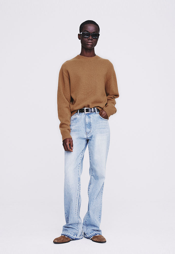 Tonywack - Cashmere Whole Garment Saddle Neck Sweater (Camel) product image 4 | TRAB K-Fashion Australia