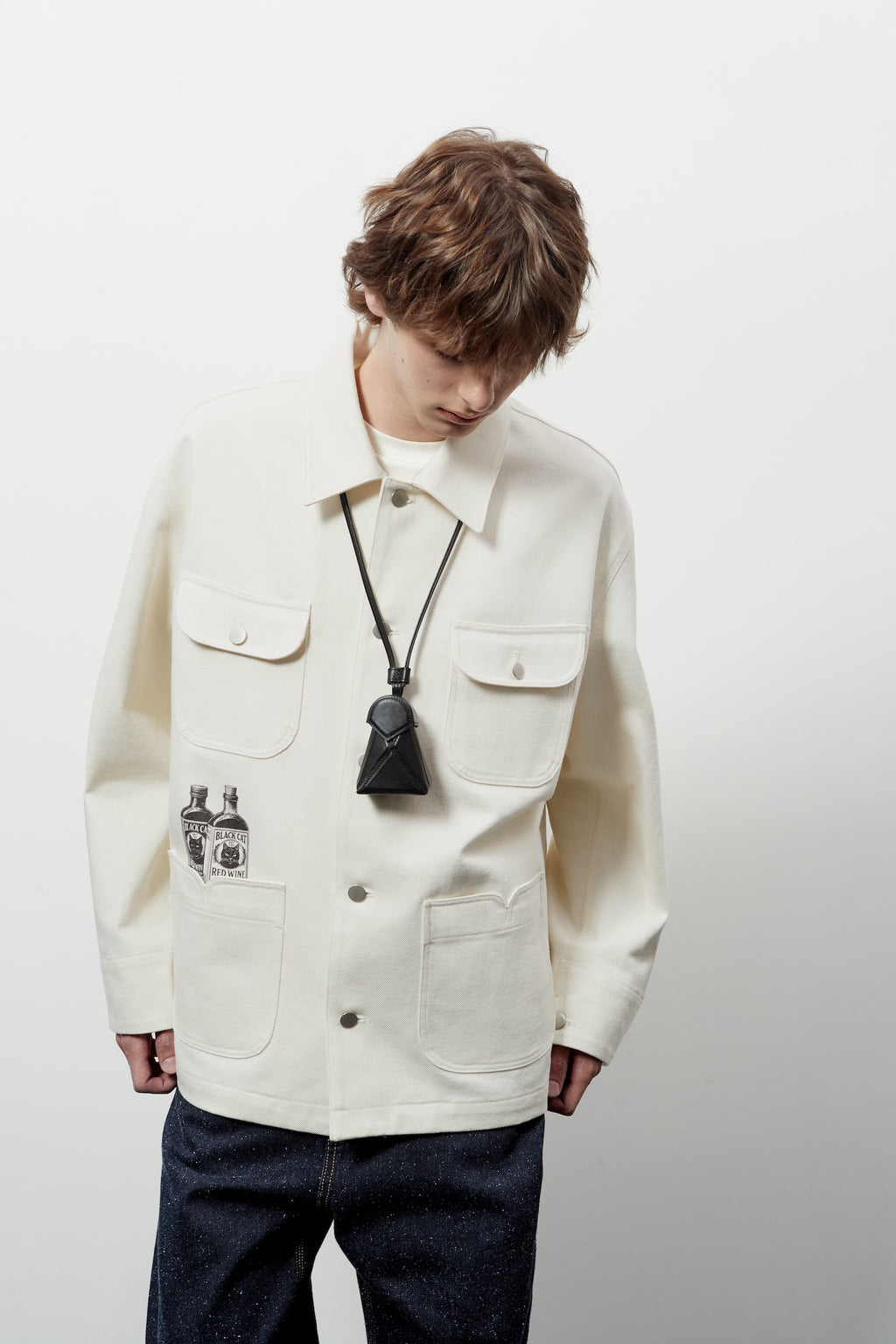 Stu - Printing Work Jacket (Cream) product image 13 | TRAB K-Fashion Australia
