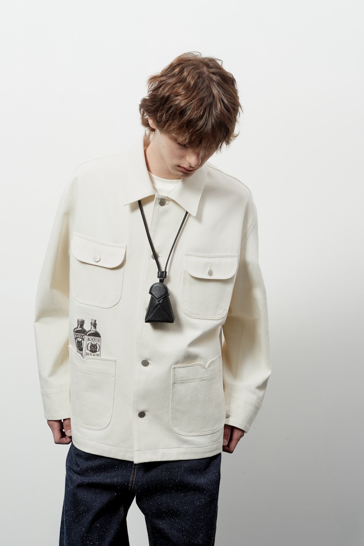 Stu - Printing Work Jacket (Cream) product image 13 | TRAB K-Fashion Australia