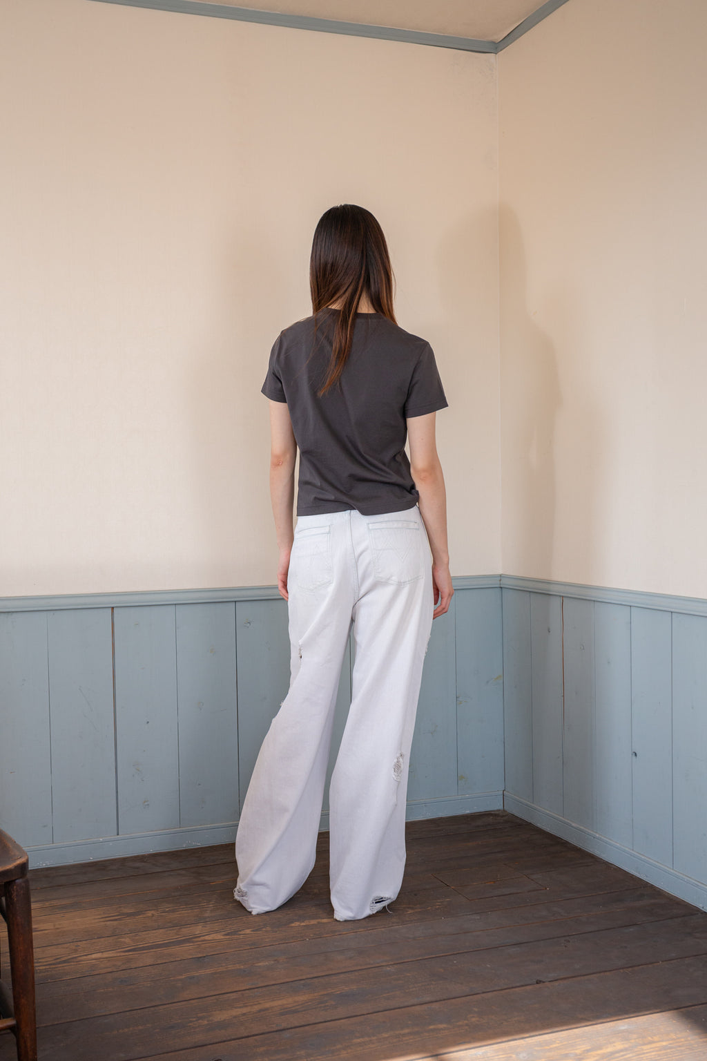 Matin Kim - Matin Shadow Typo Top (Charcoal) product image 7 | TRAB K-Fashion Australia